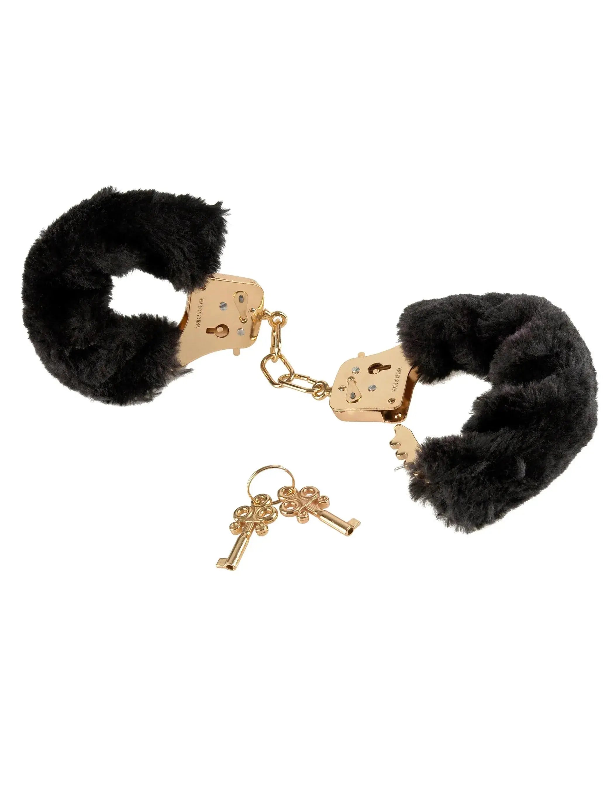 Gold Deluxe Furry Cuffs Pipedream Products