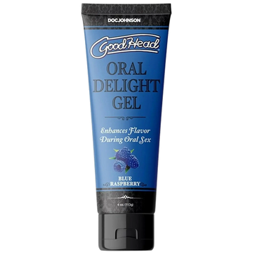 GOODHEAD ORAL DELIGHT GEL 4 OZ BLUE RASPBERRY Doc Johnson Novelties