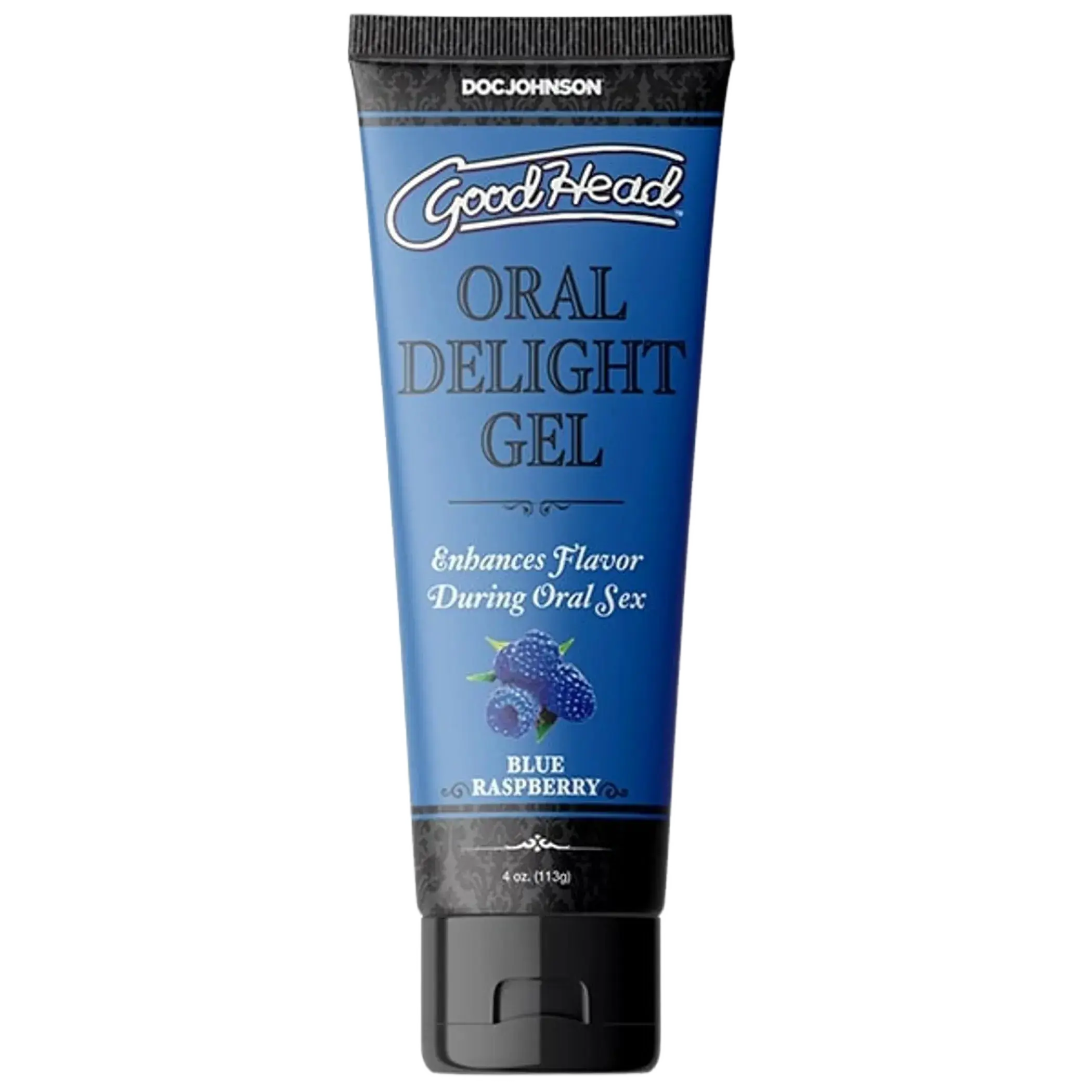 GOODHEAD ORAL DELIGHT GEL 4 OZ BLUE RASPBERRY (BULK) Doc Johnson Novelties