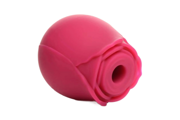 GOSSIP ROSE 10X SILICONE CLIT SUCTION STIMULATOR BURGUNDY CURVE NOVELTIES