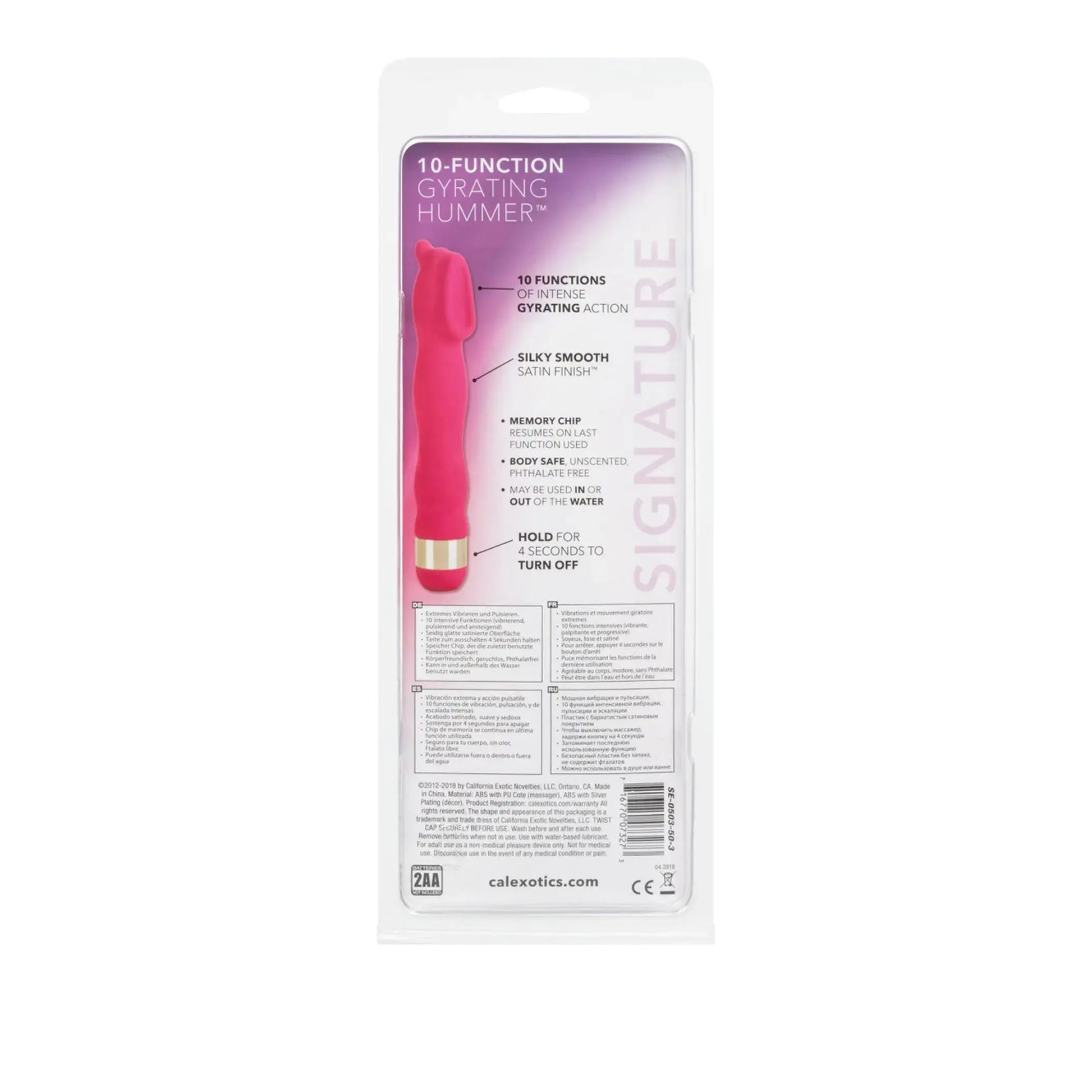 Gyration Sensations Gyrating Hummer Pink California Exotic Novelties