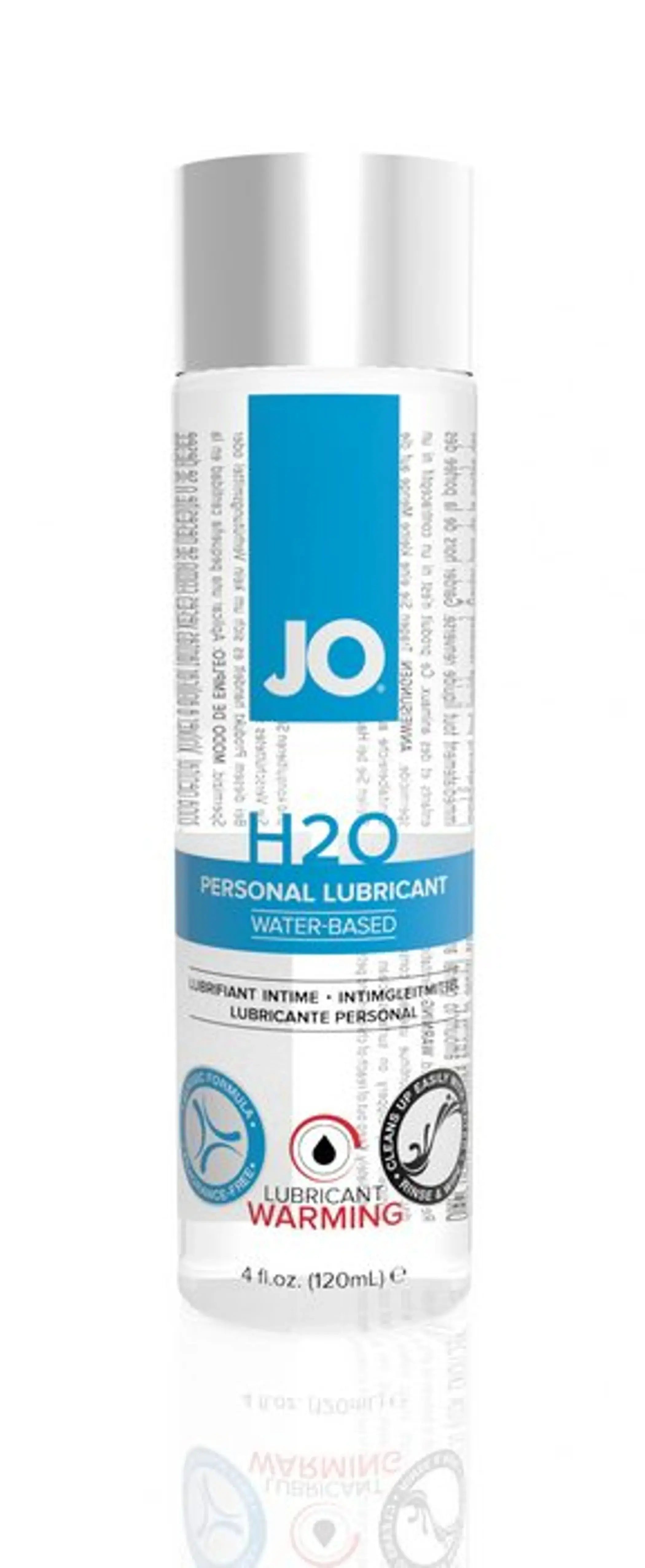 H2O Warming Lubricant 4 oz System JO