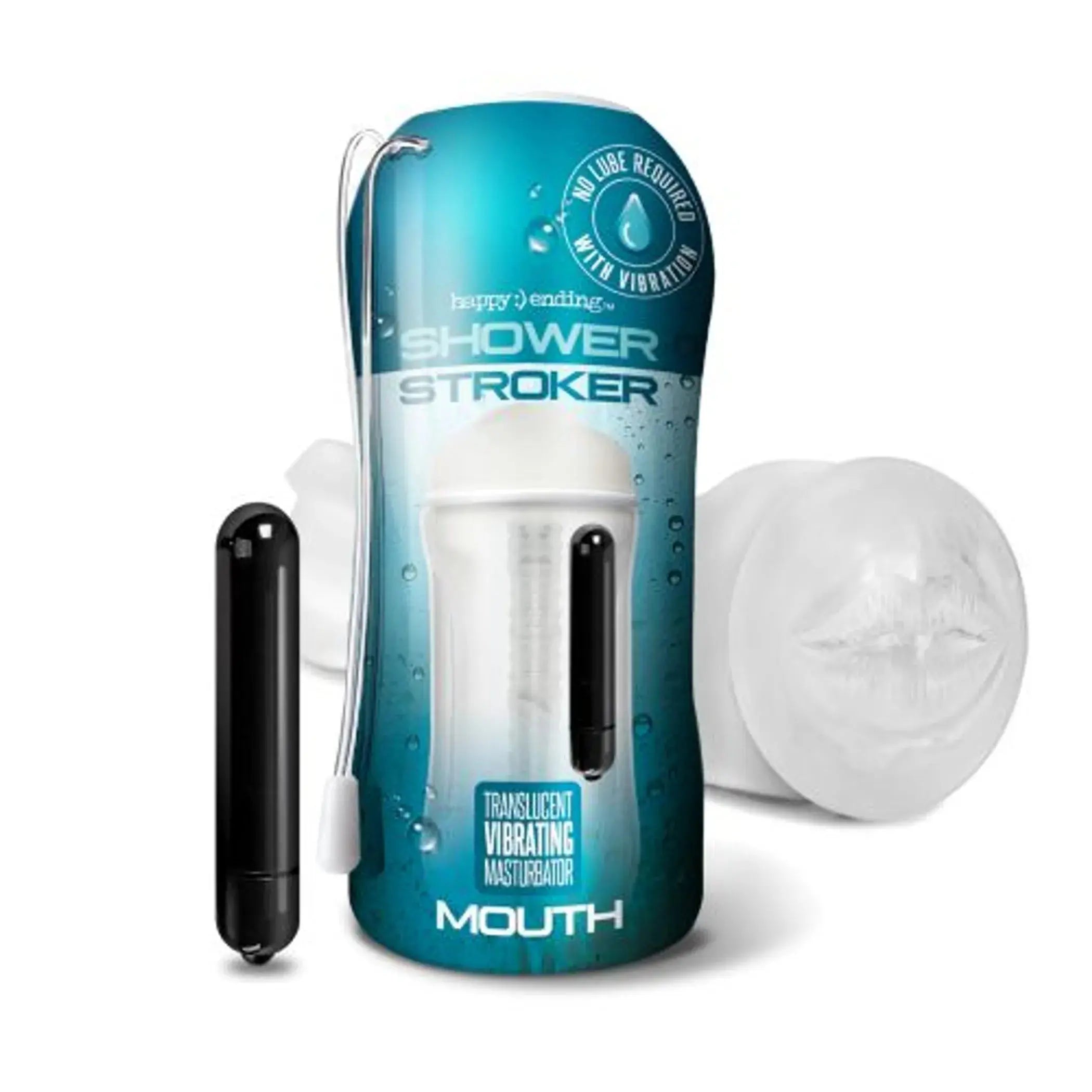 HAPPY ENDING VIBRATING SHOWER STROKER MOUTH Global Novelties