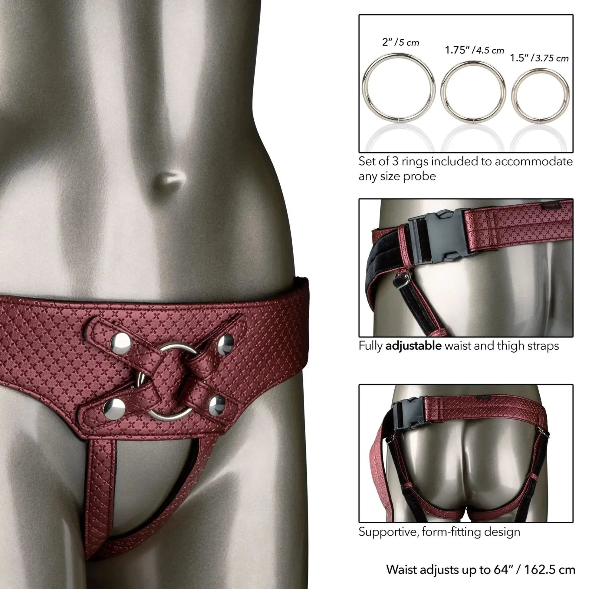 HER ROYAL HARNESS THE REGAL EMPRESS RED California Exotic Novelties