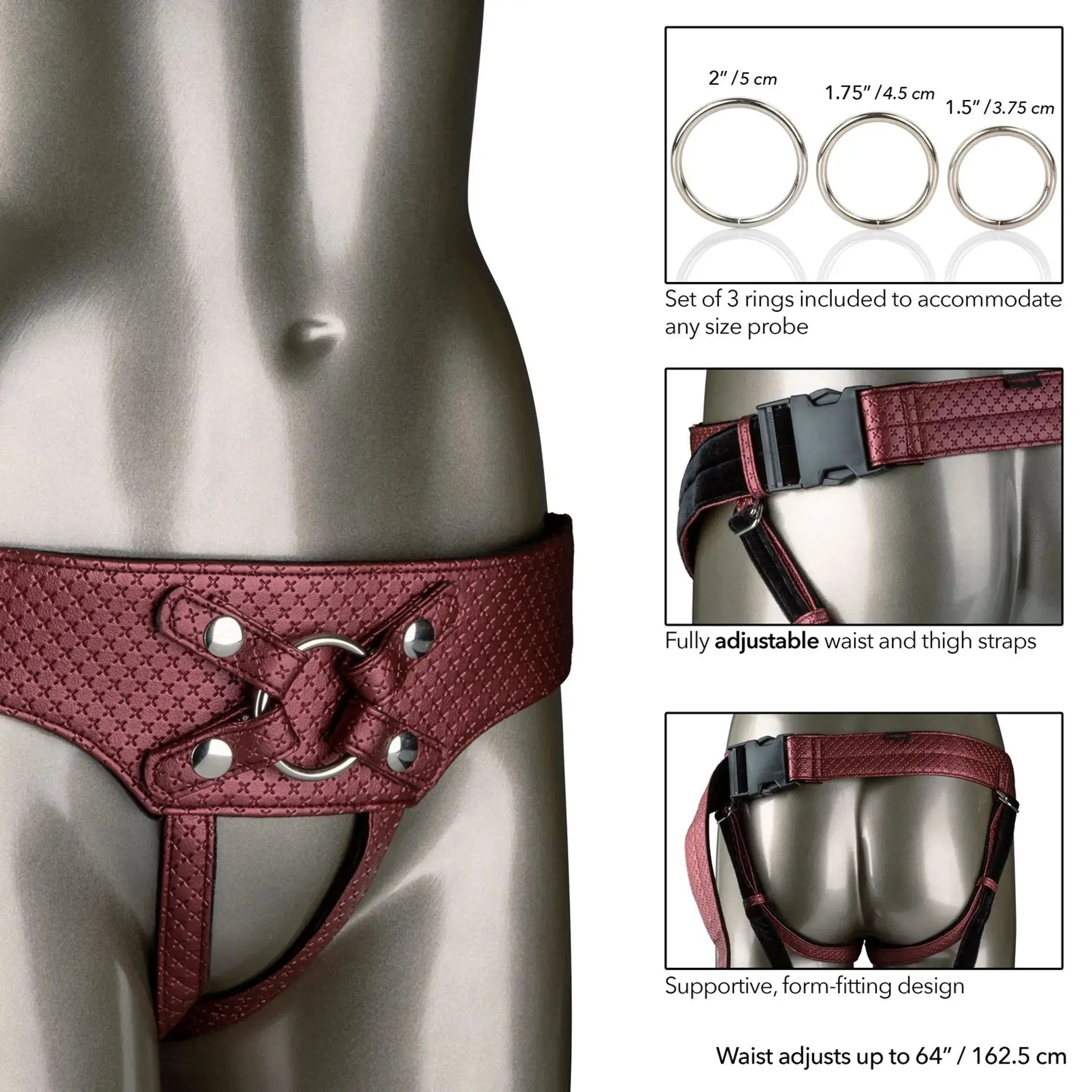 HER ROYAL HARNESS THE REGAL EMPRESS RED California Exotic Novelties