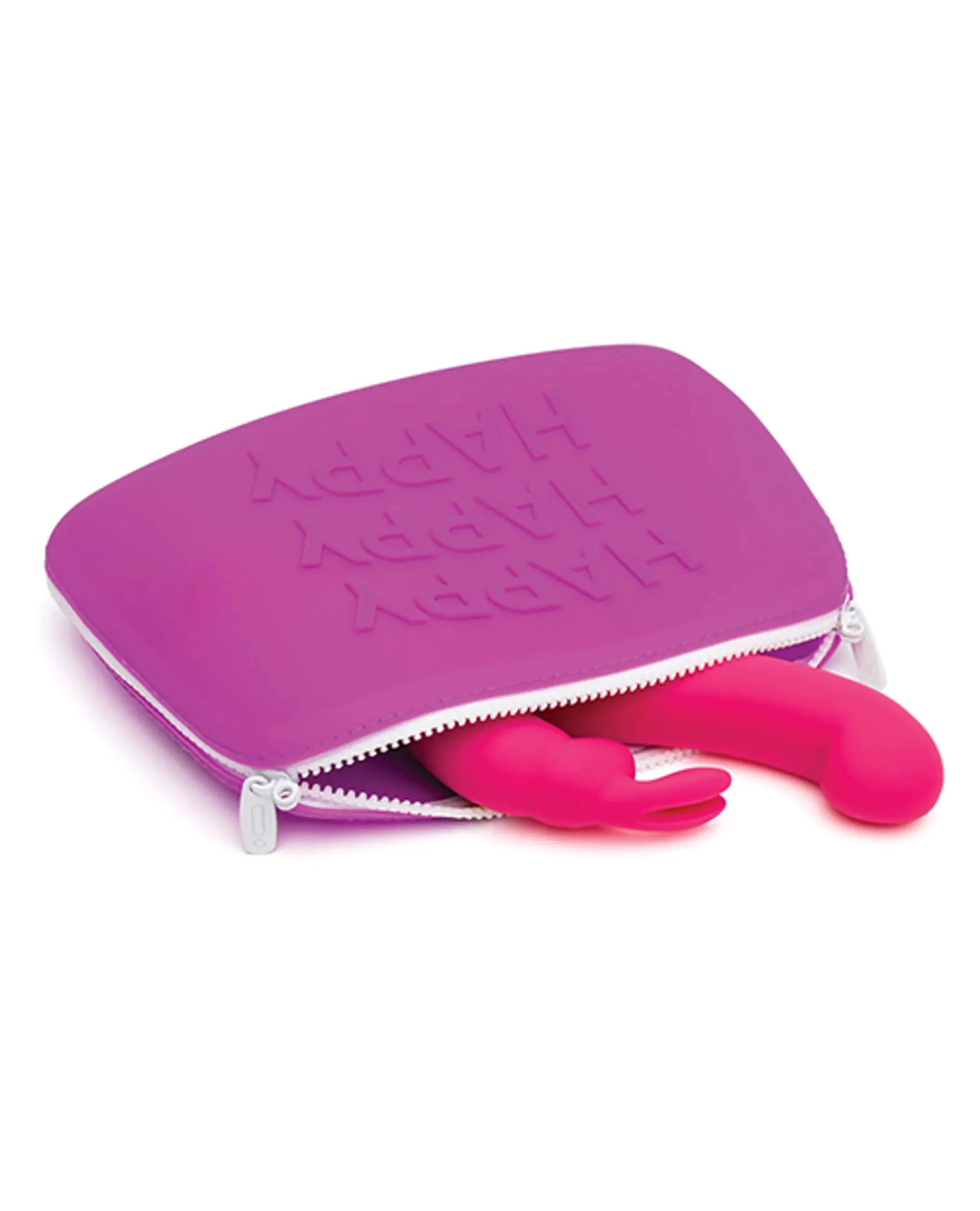 Happy Rabbit Large Purple Silicone Zip Storage Bag Love Honey