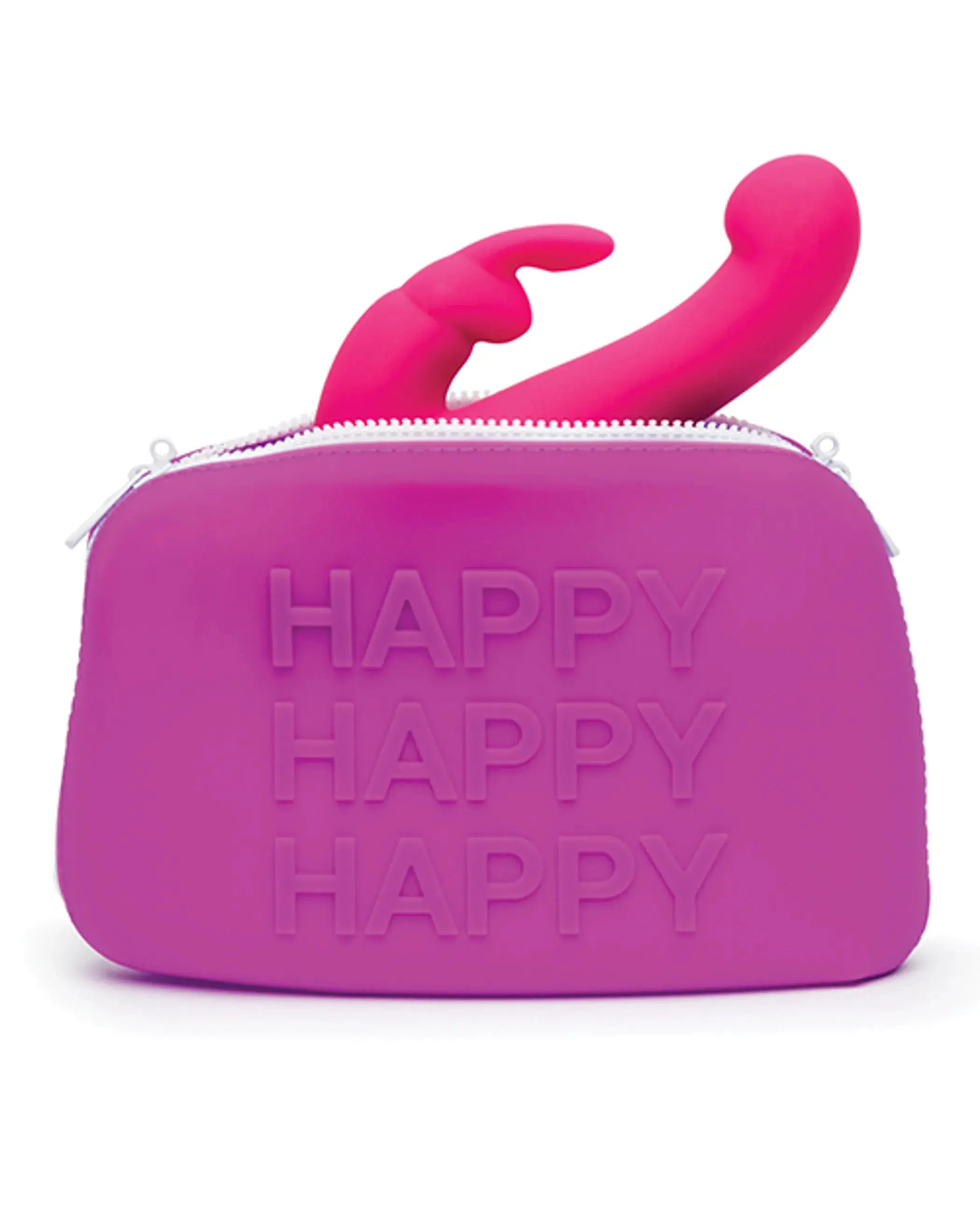 Happy Rabbit Large Purple Silicone Zip Storage Bag Love Honey
