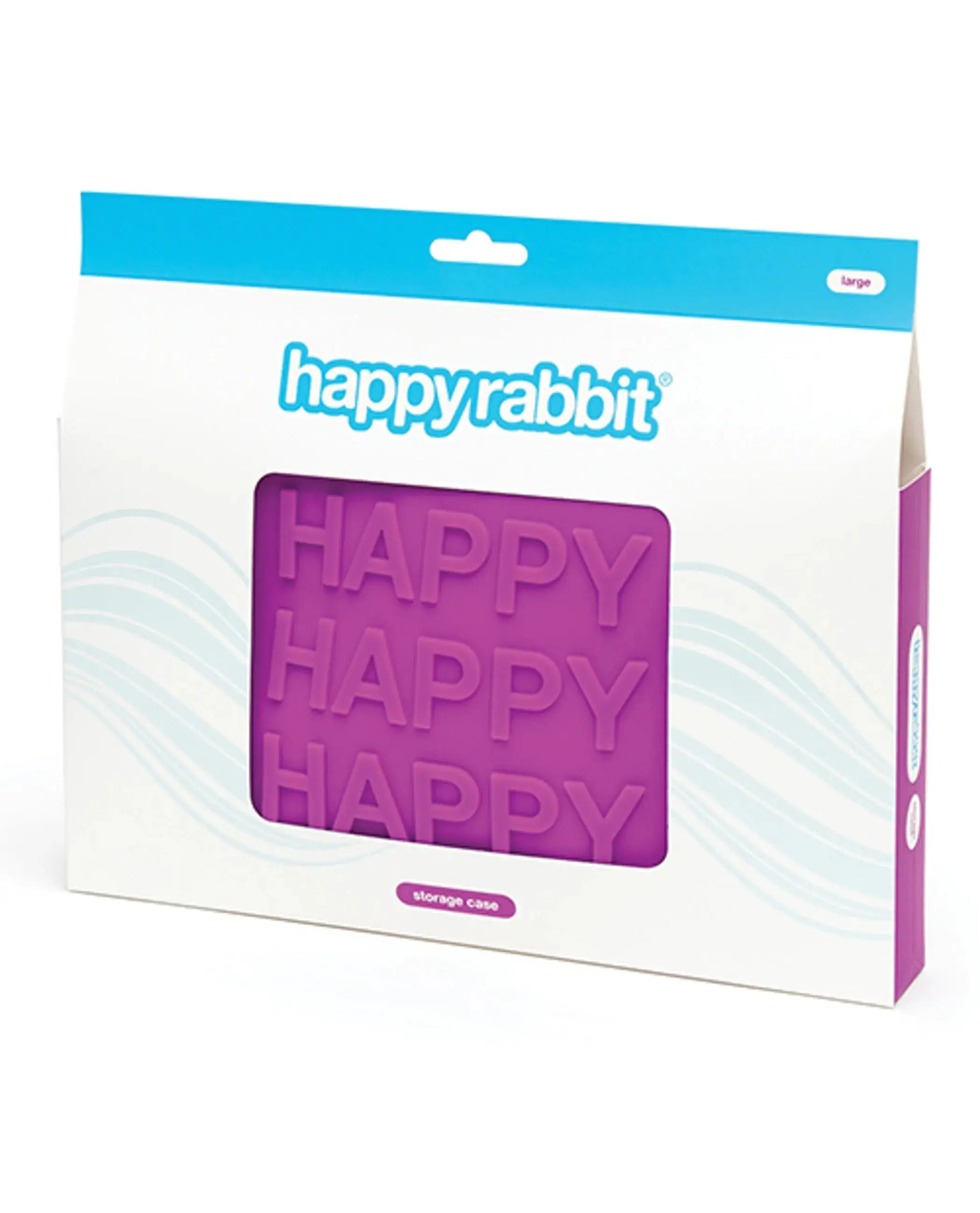 Happy Rabbit Large Purple Silicone Zip Storage Bag Love Honey