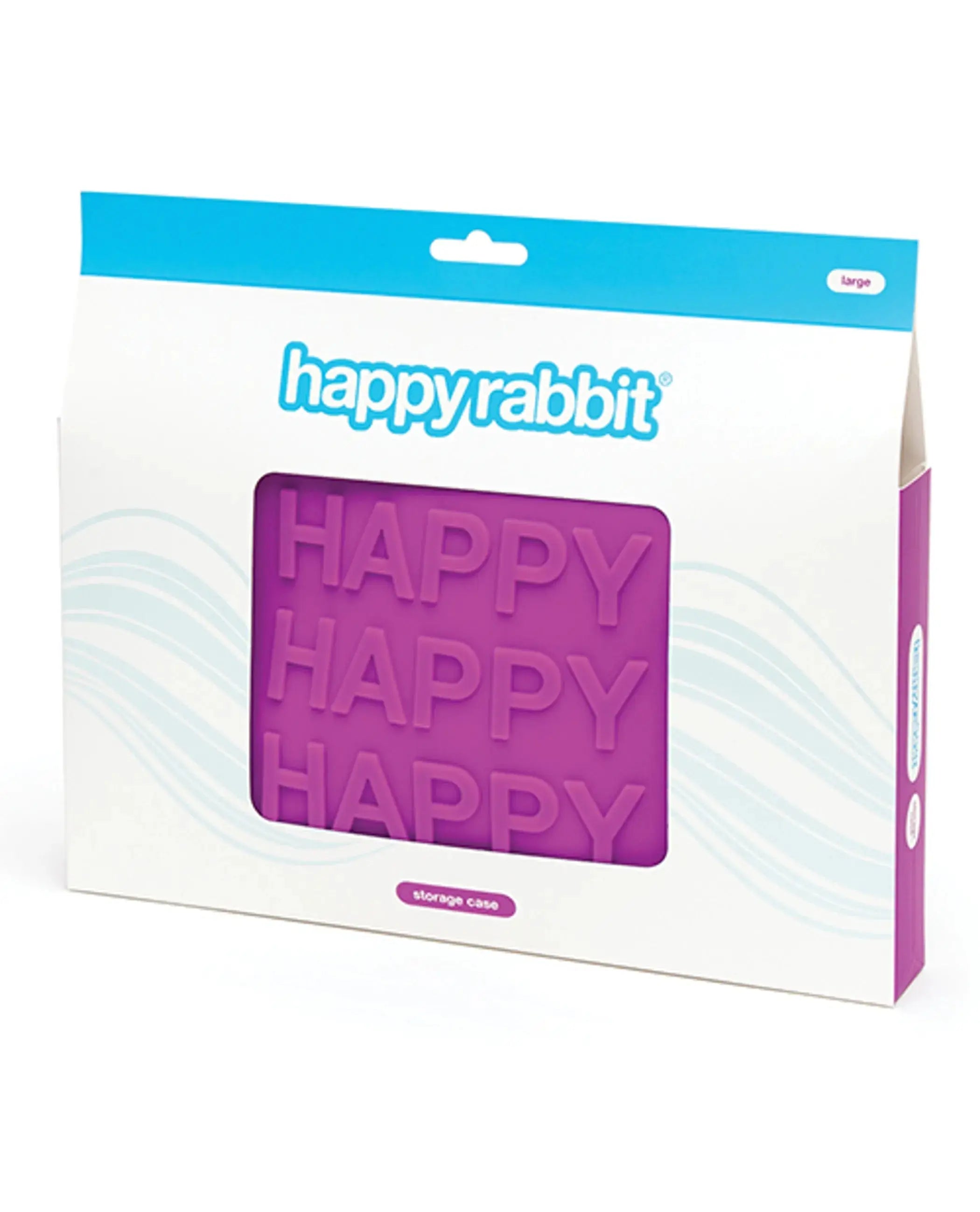 Happy Rabbit Large Purple Silicone Zip Storage Bag Love Honey