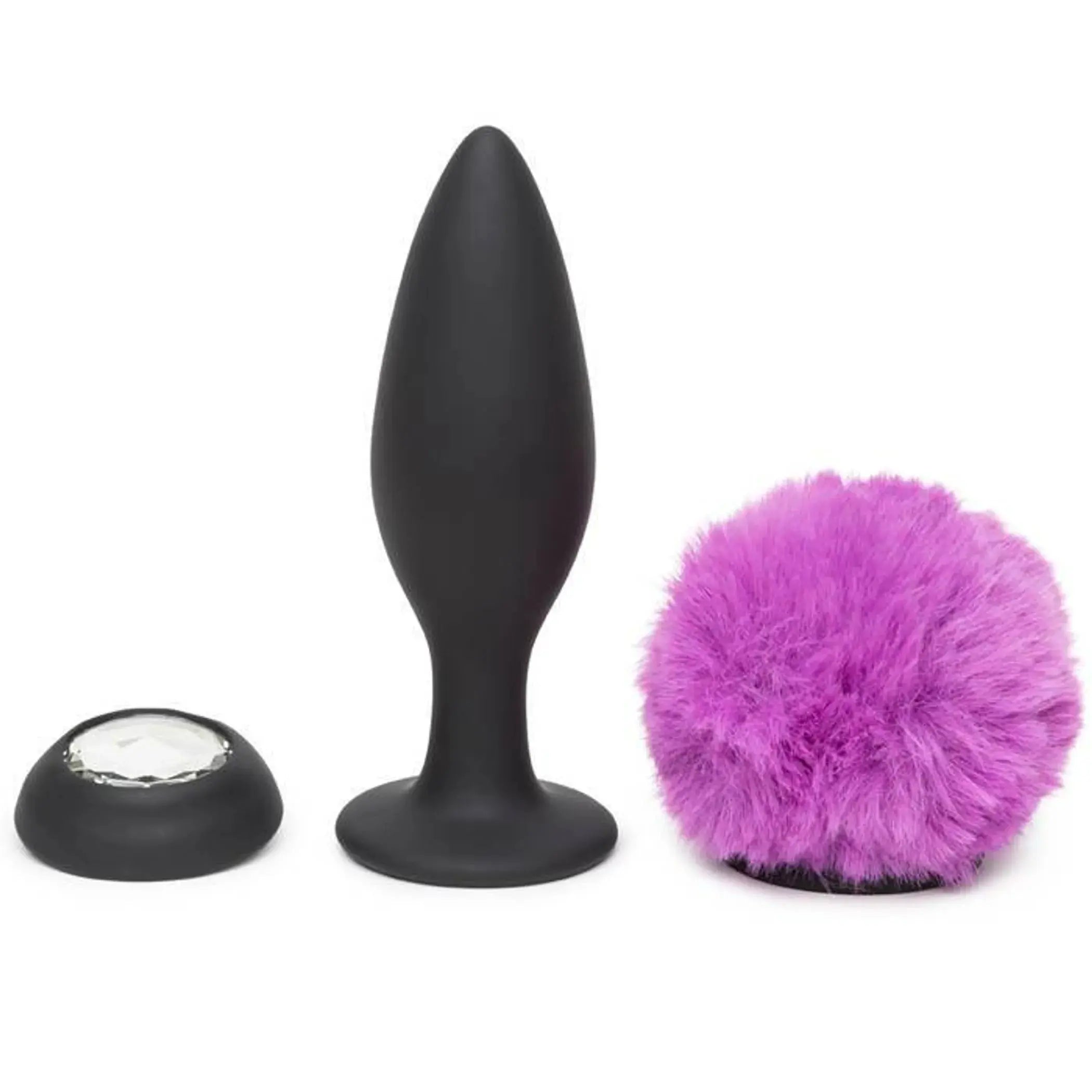 Happy Rabbit Large Vibrating Bunny Tail Butt Plug Love Honey