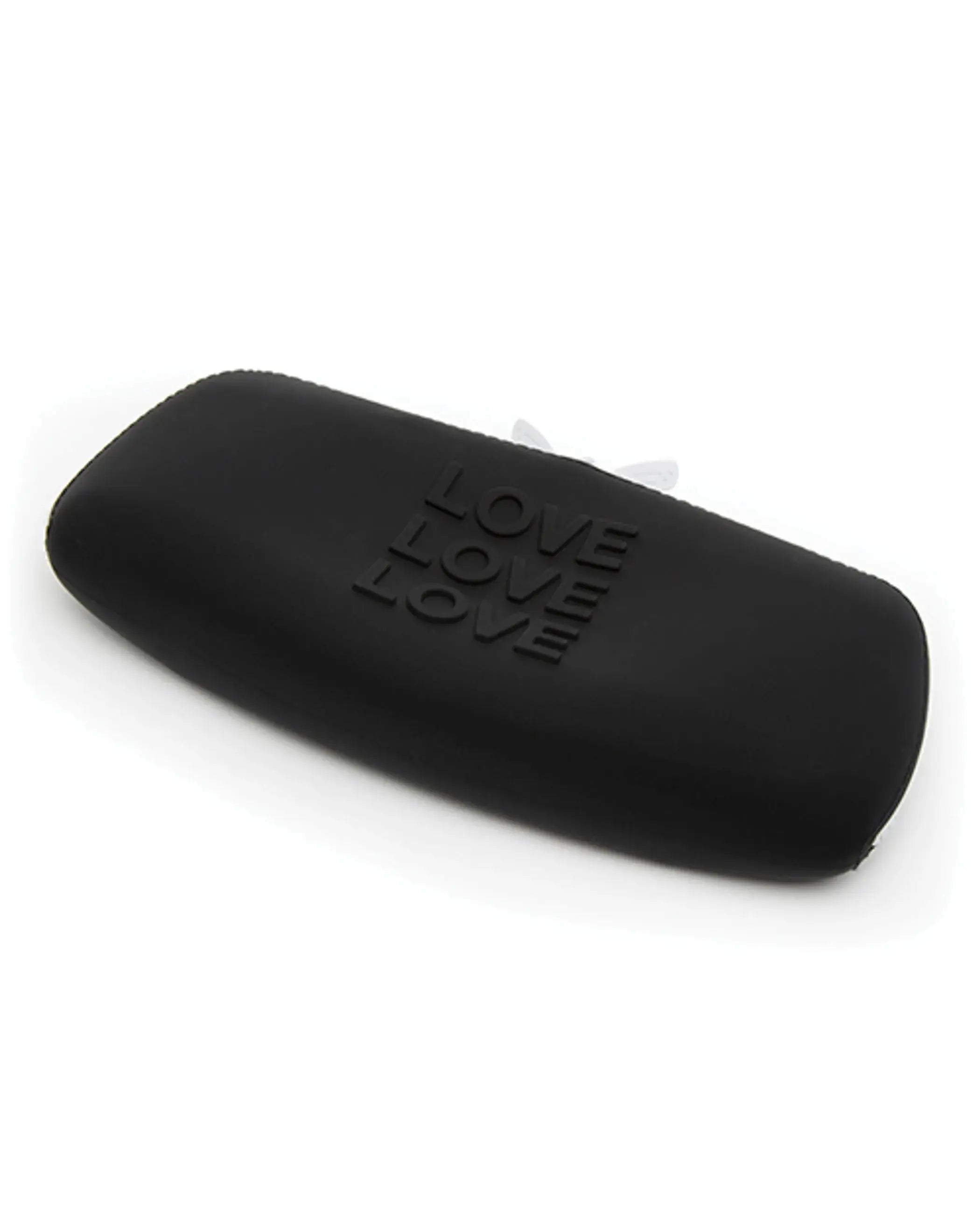 Happy Rabbit Love Medium Black Silicone Storage Bag Love Honey