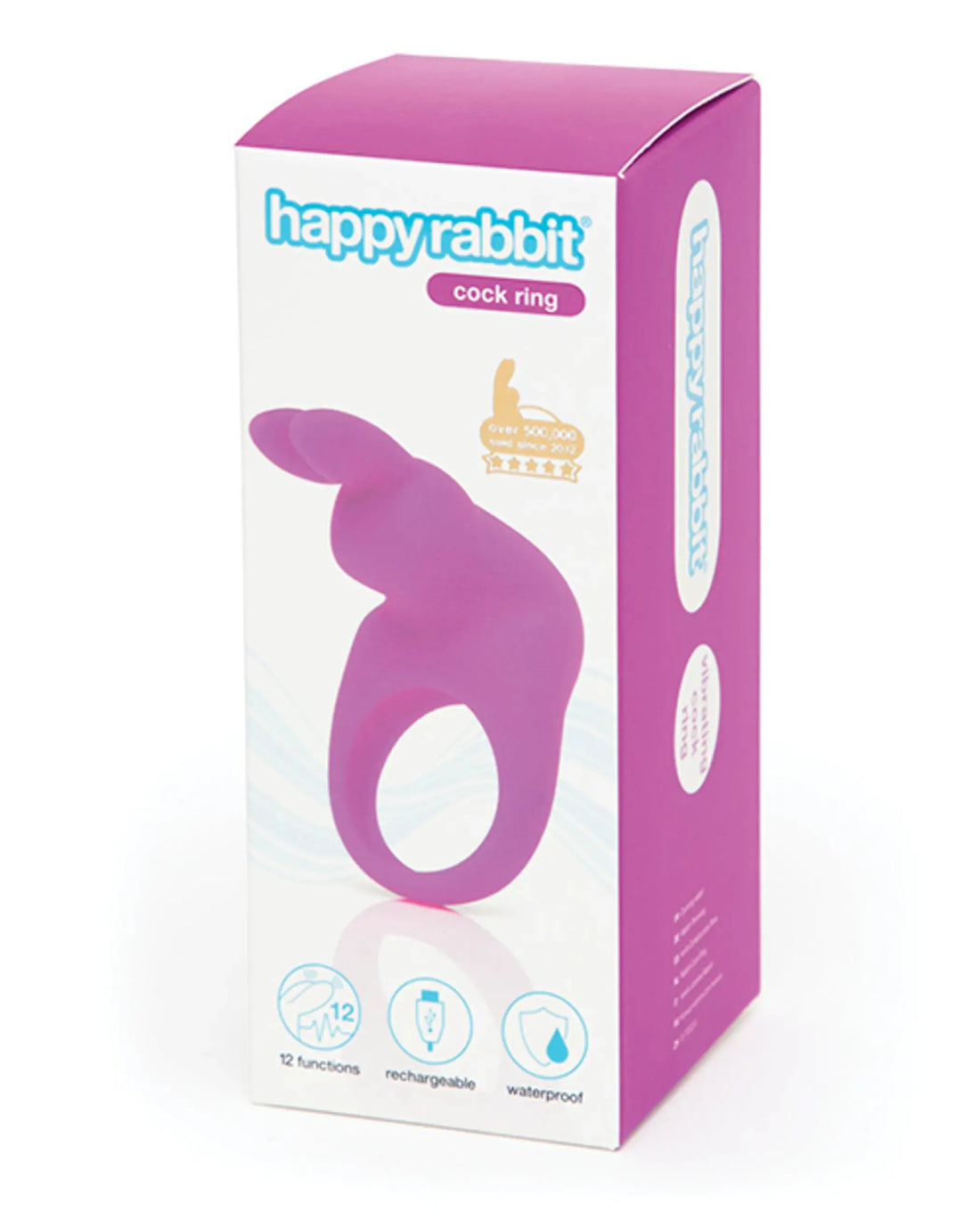 Happy Rabbit Rabbit Cock Ring Purple Love Honey