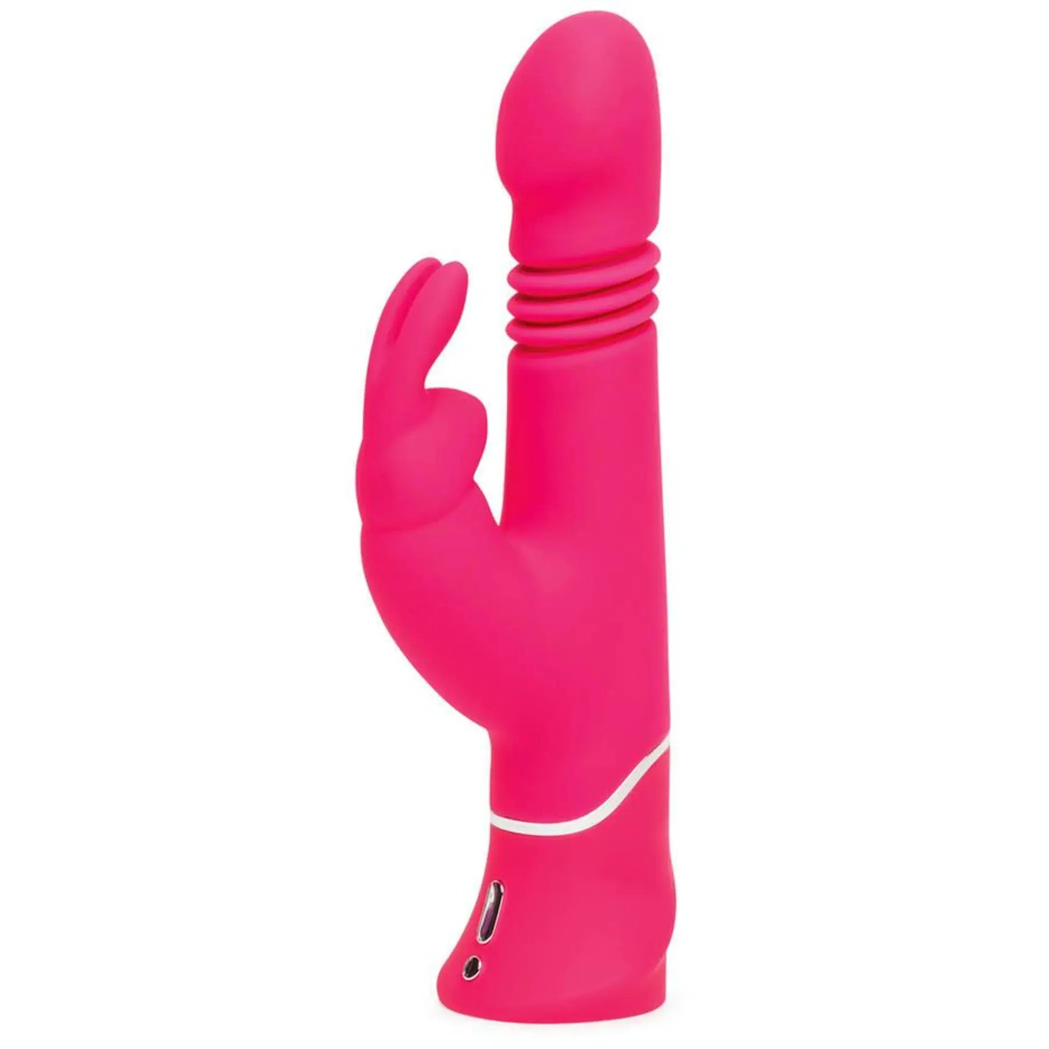 Happy Rabbit Thrusting Rechargeable Rabbit - Pink Love Honey