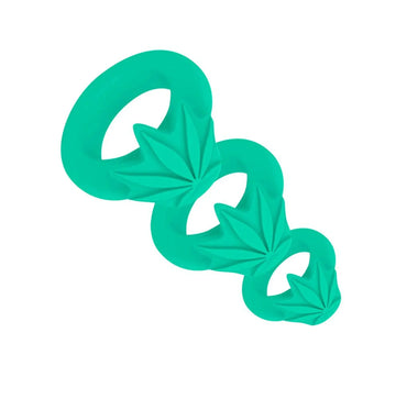 Hazey Silicone Pot Leaf 3 Ring Set Maia Toys