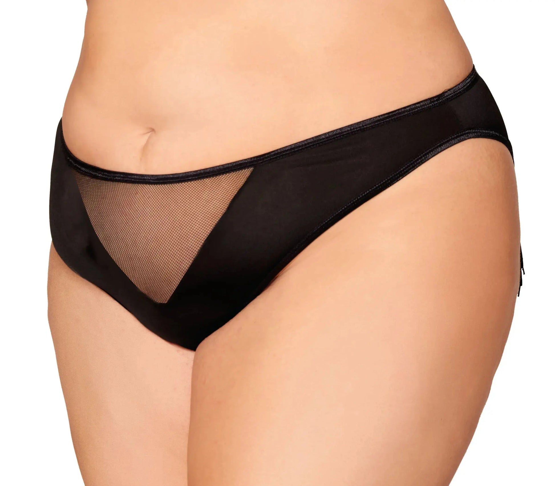 Heart Back Panty With Fringe Black Dream Girl Lingerie