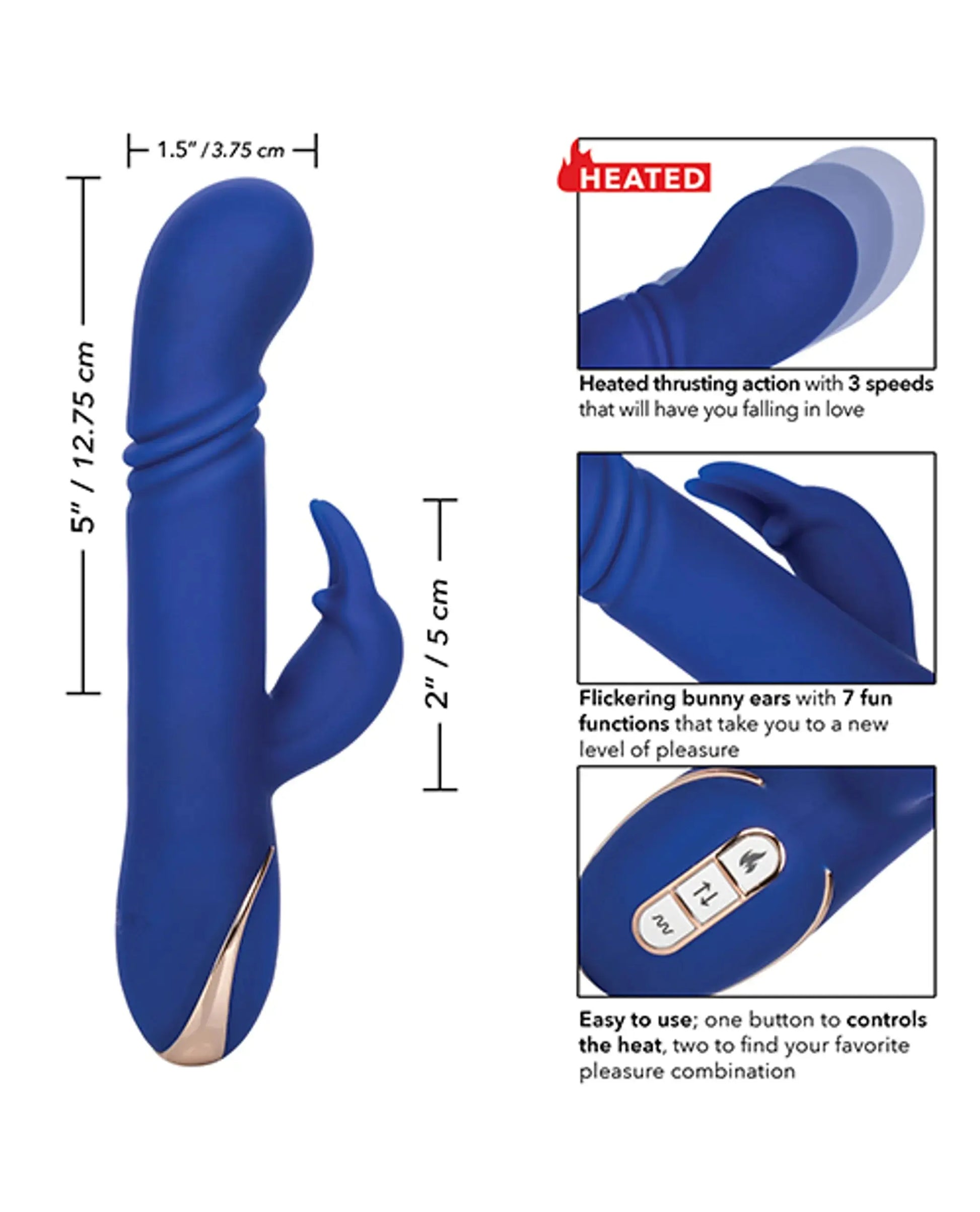 Heated Silicone Thrusting G Rabbit California Exotic Novelties