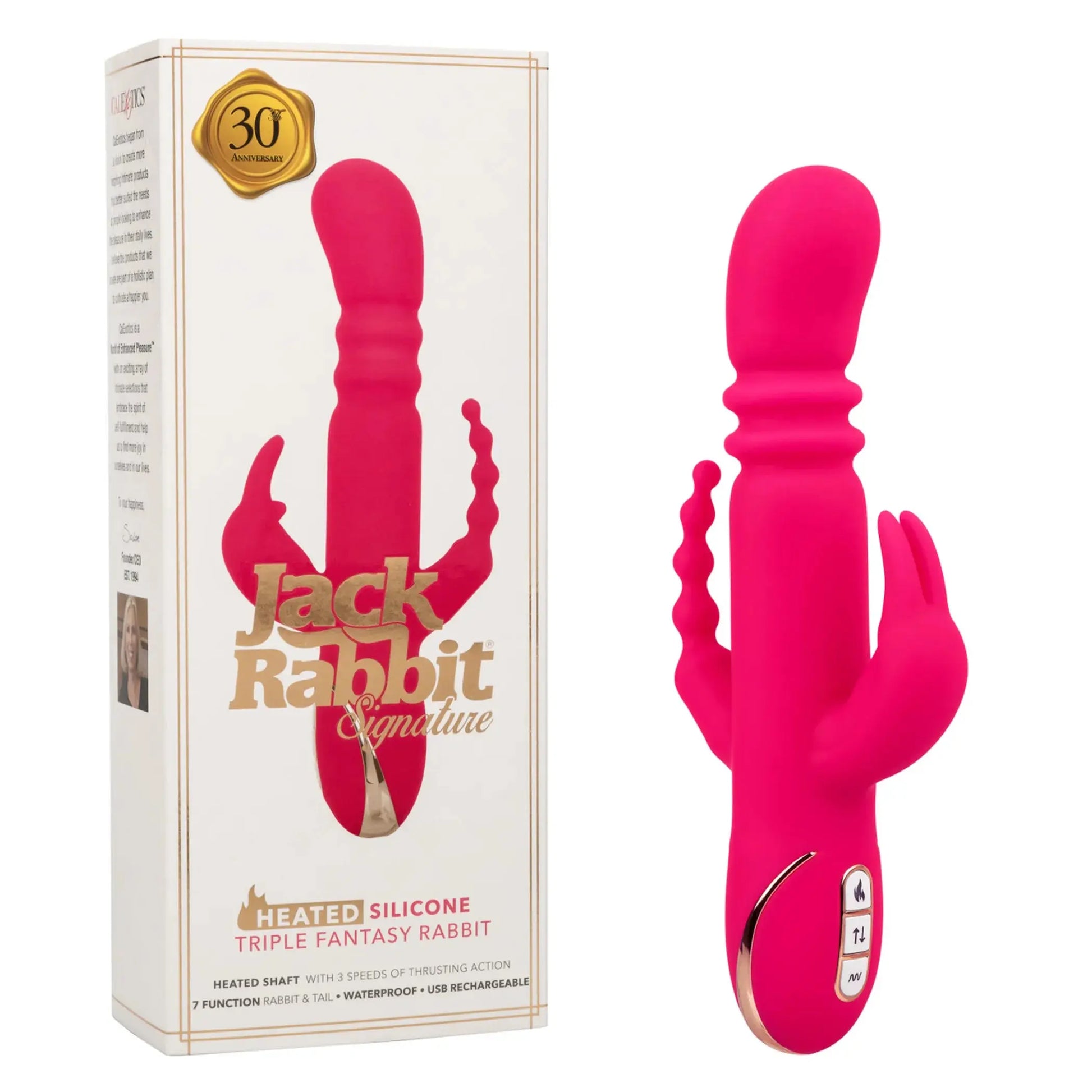 Heated Triple Fantasy Rabbit California Exotic Novelties