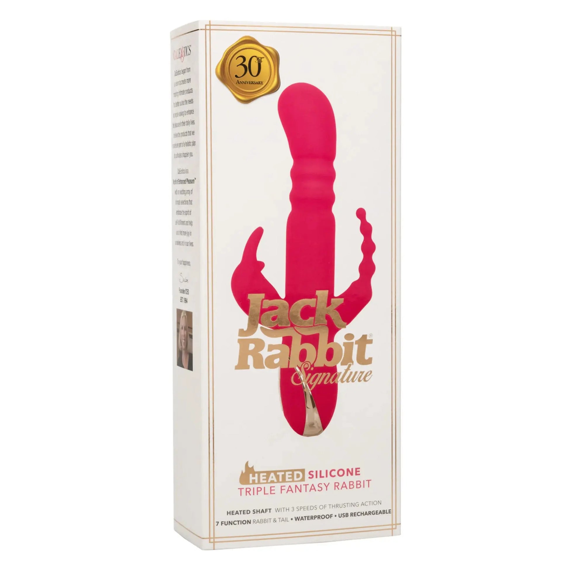 Heated Triple Fantasy Rabbit California Exotic Novelties