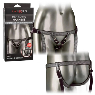 HER ROYAL HARNESS THE REGAL DUCHESS PEWTER California Exotic Novelties