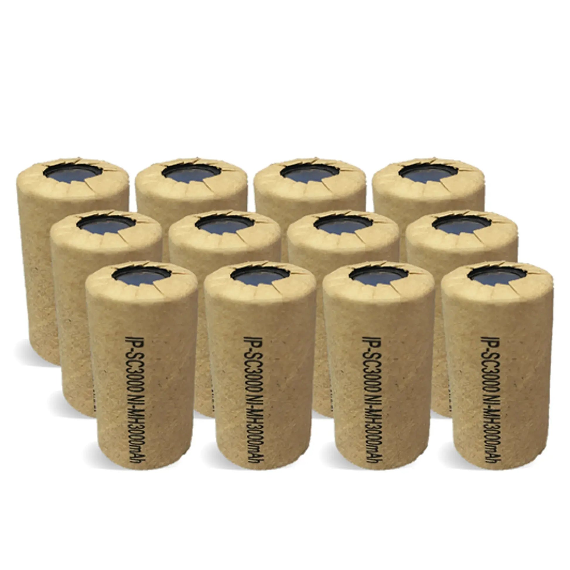 High Capacity Sub C Ni-Mh 3000mAh Flat Top Battery 4-Pack IP Power