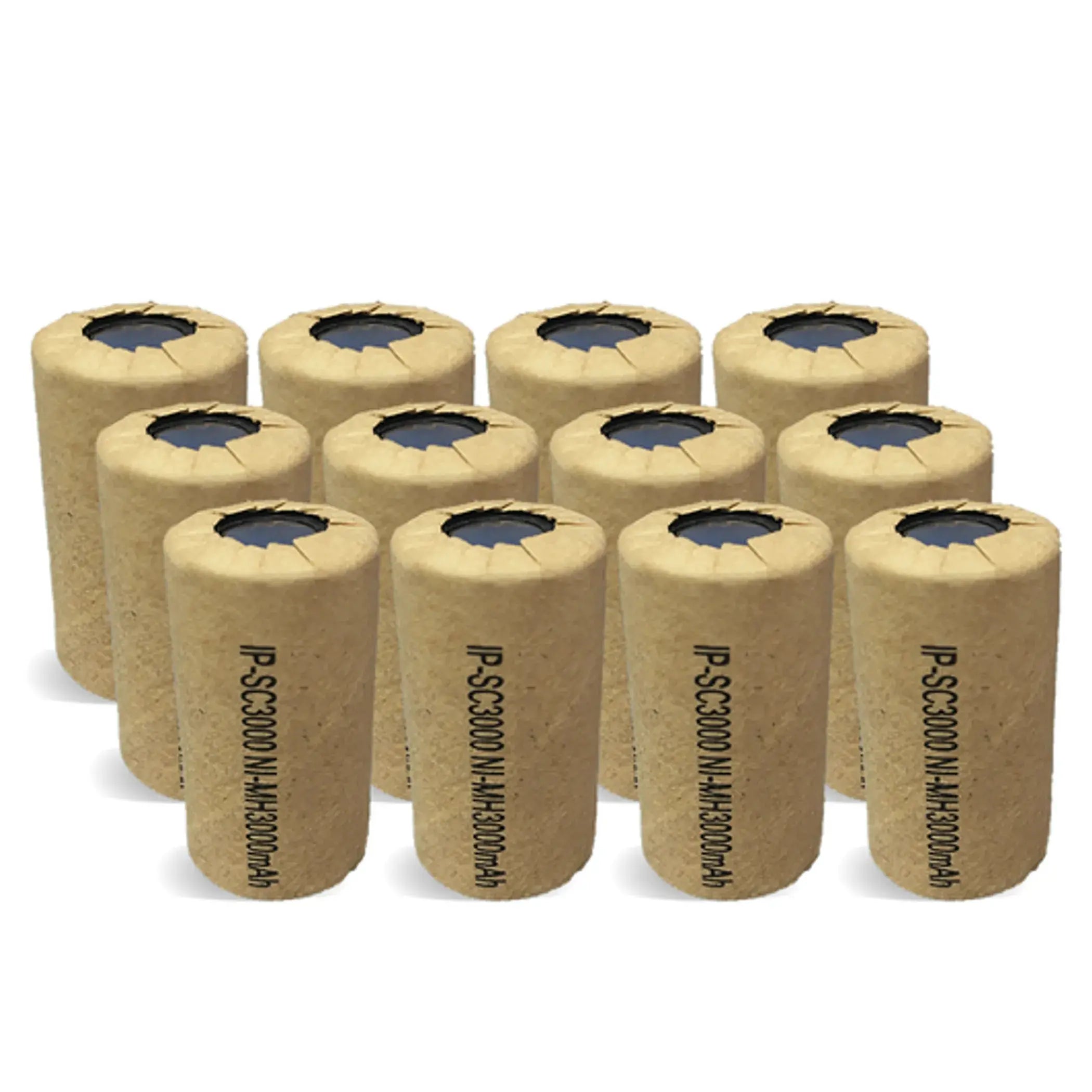 High Capacity Sub C Ni-Mh 3000mAh Flat Top Battery 4-Pack IP Power