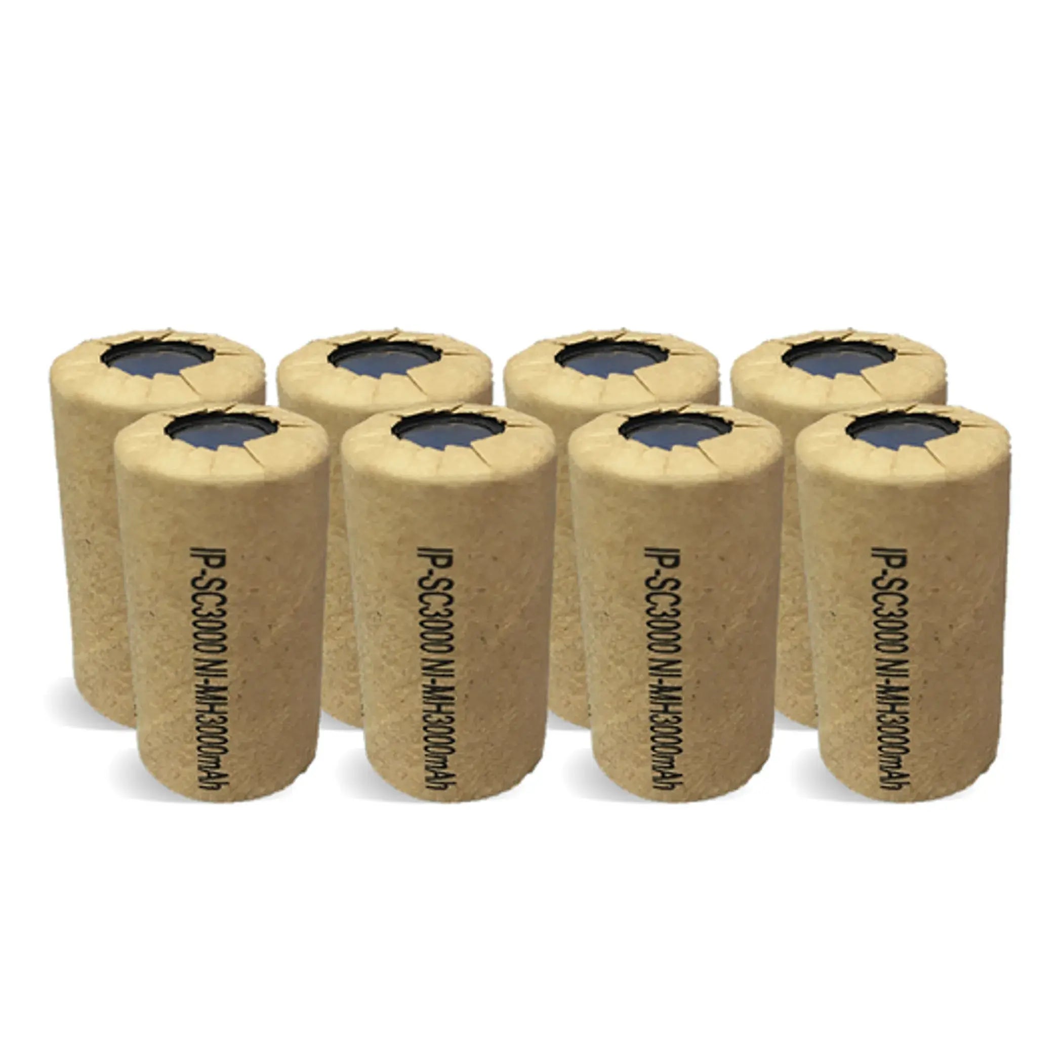 High Capacity Sub C Ni-Mh 3000mAh Flat Top Battery 4-Pack IP Power