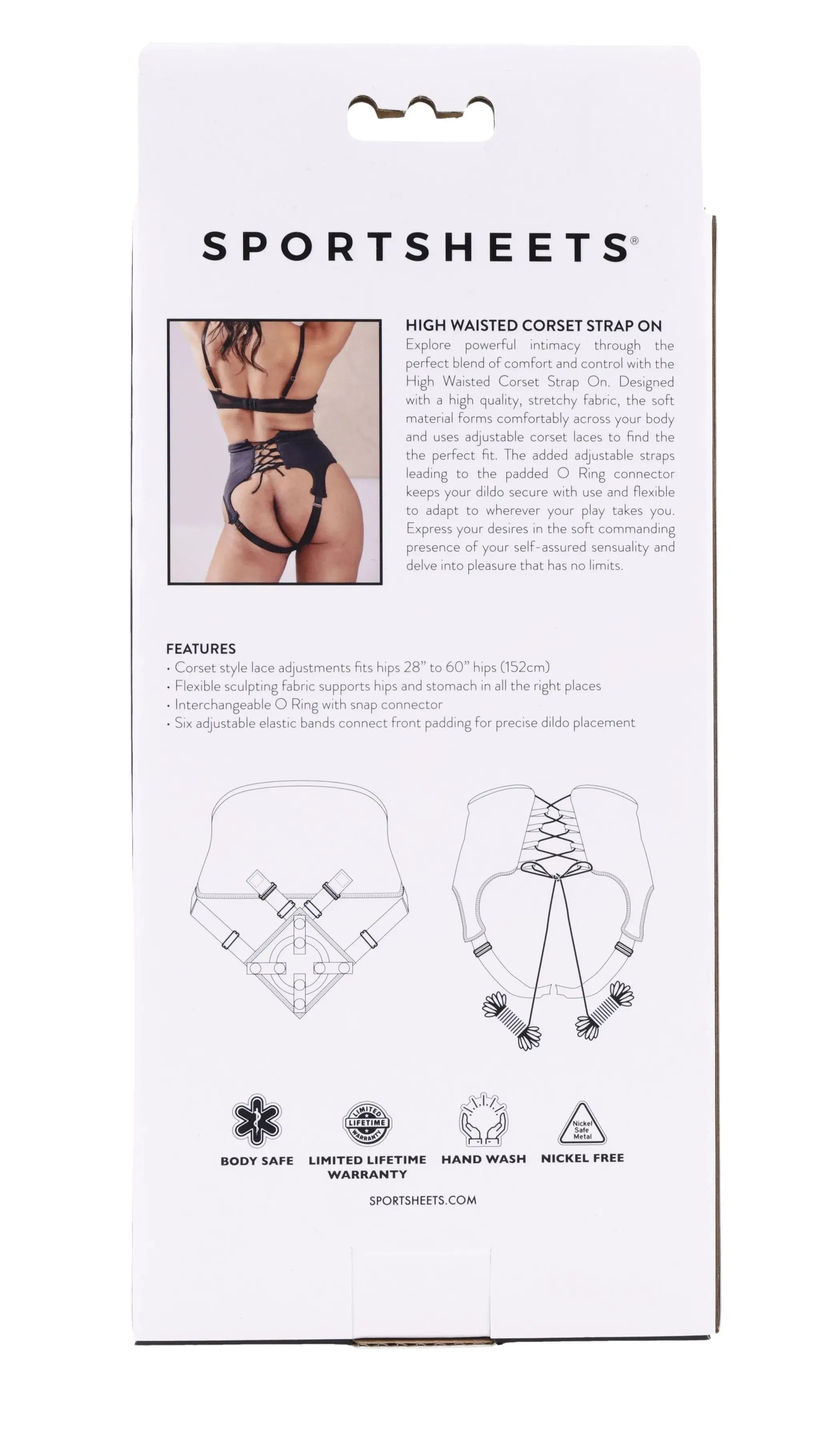 High Waisted Corset Strap-On Sport Sheets