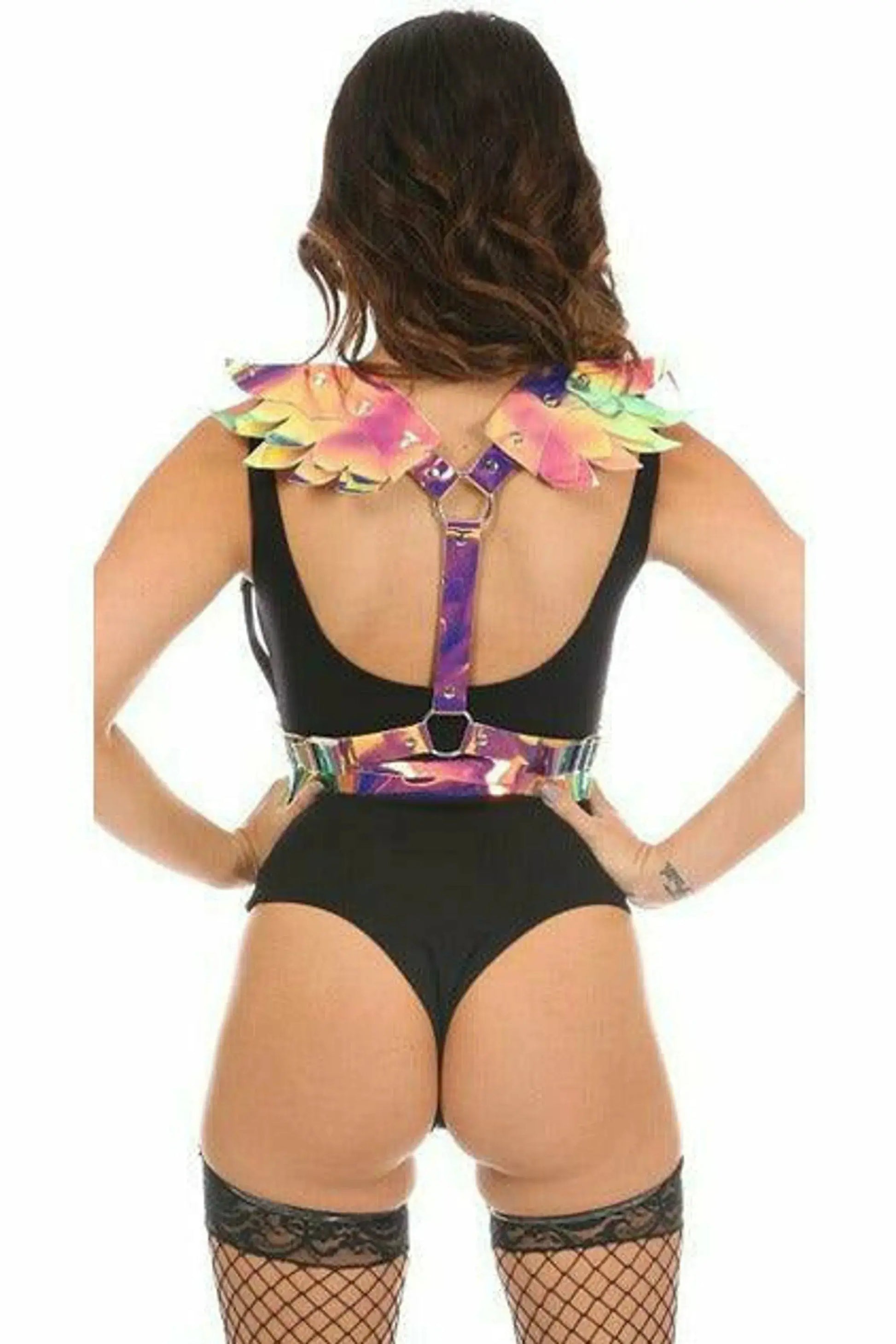 Holo Body Harness With Wings Daisy Corsets