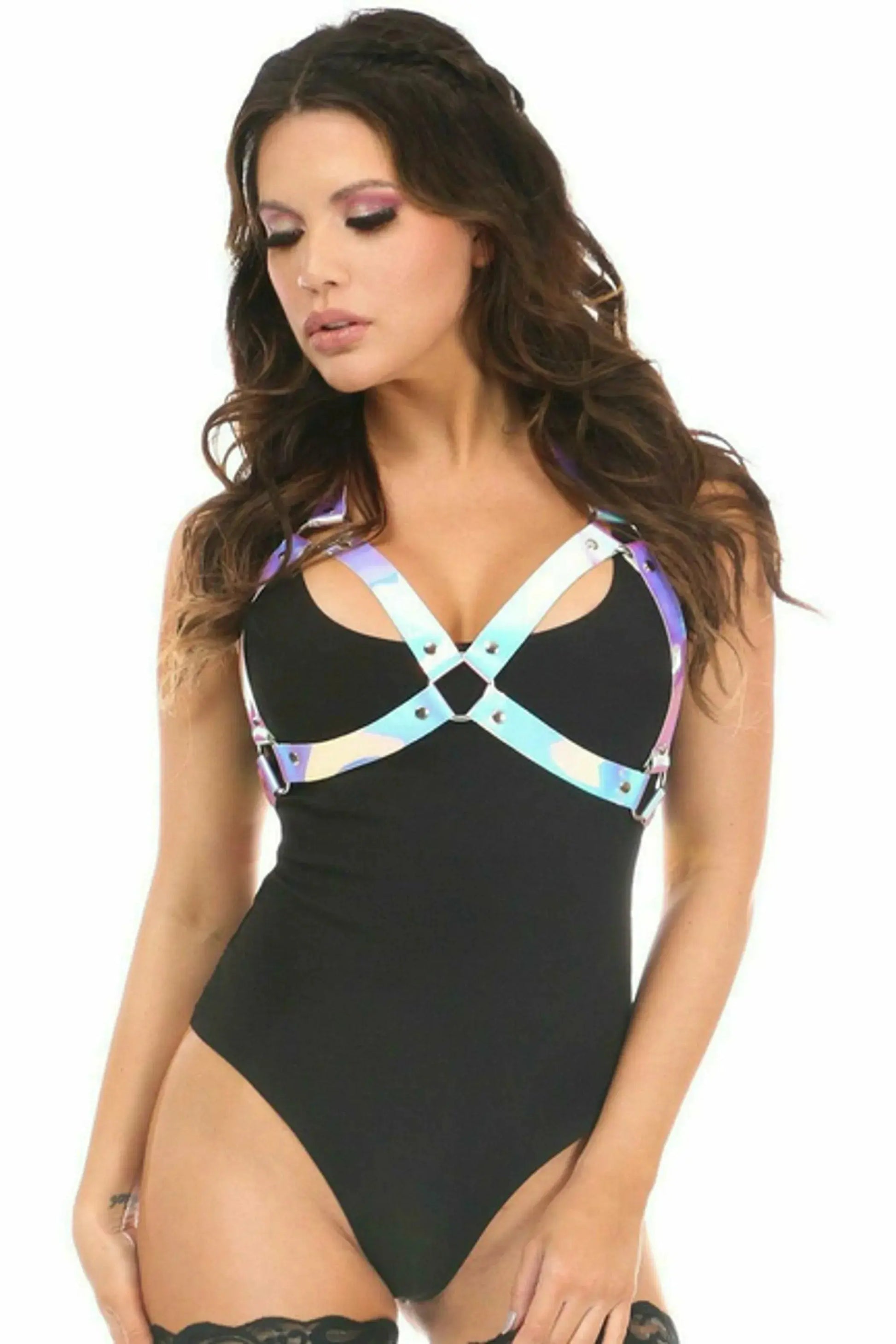 Holo Halter Bra Harness Daisy Corsets