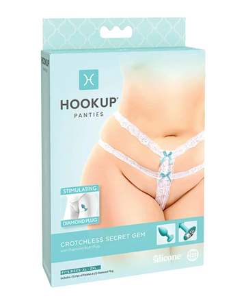 (D) HOOKUP PANTIES SECRET GEM XL-XXL Pipedream Products