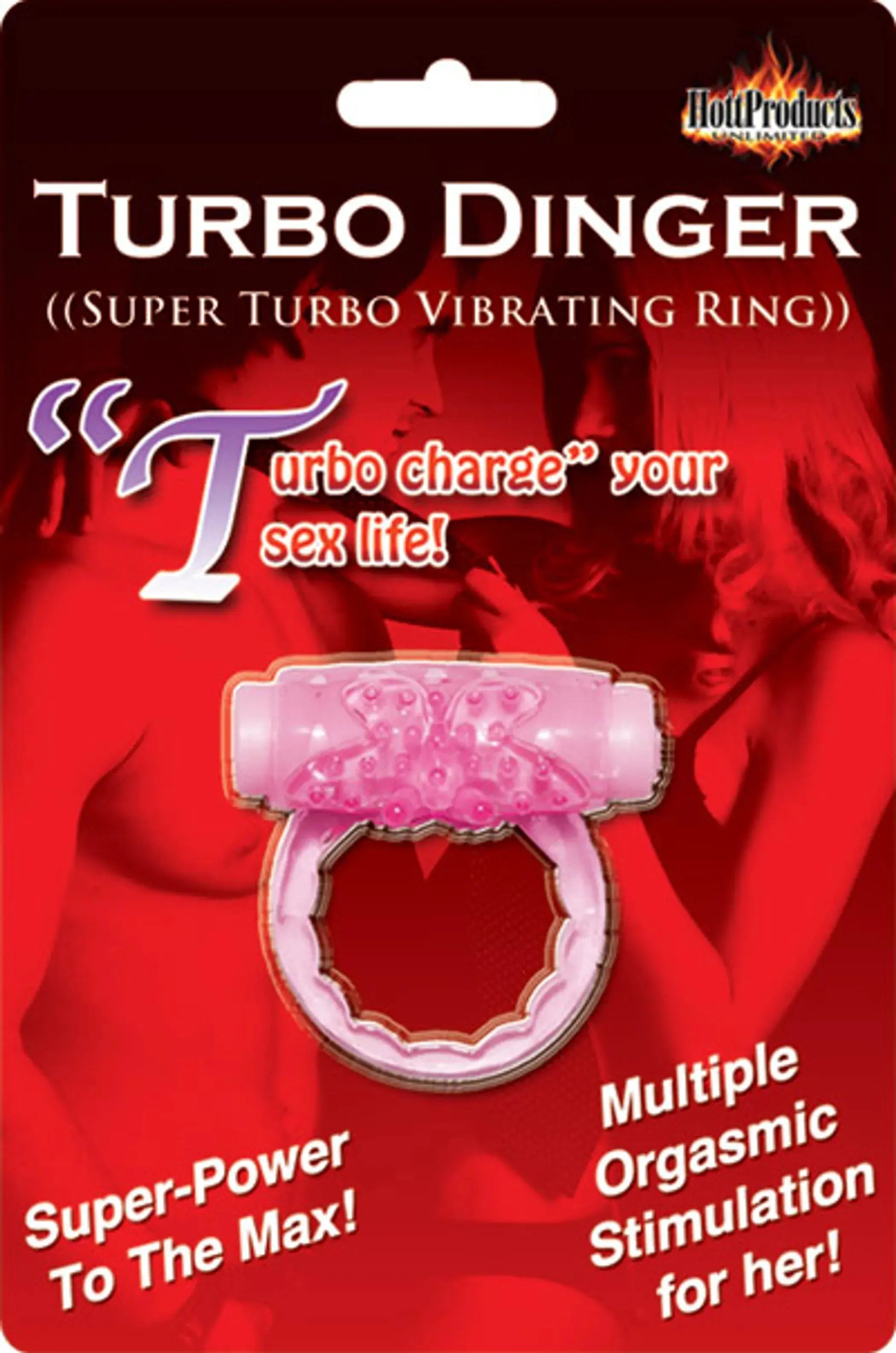 Humm Dinger Turbo Vibrating Cock Ring Magenta HOTT Products
