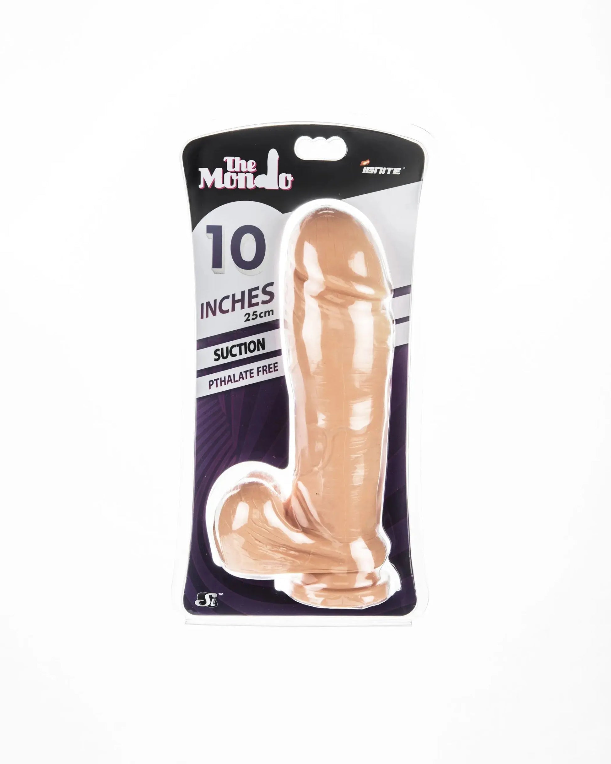 IGNITE THICK COCK W/BALLS & SUCTION FLESH 10IN SI Novelties