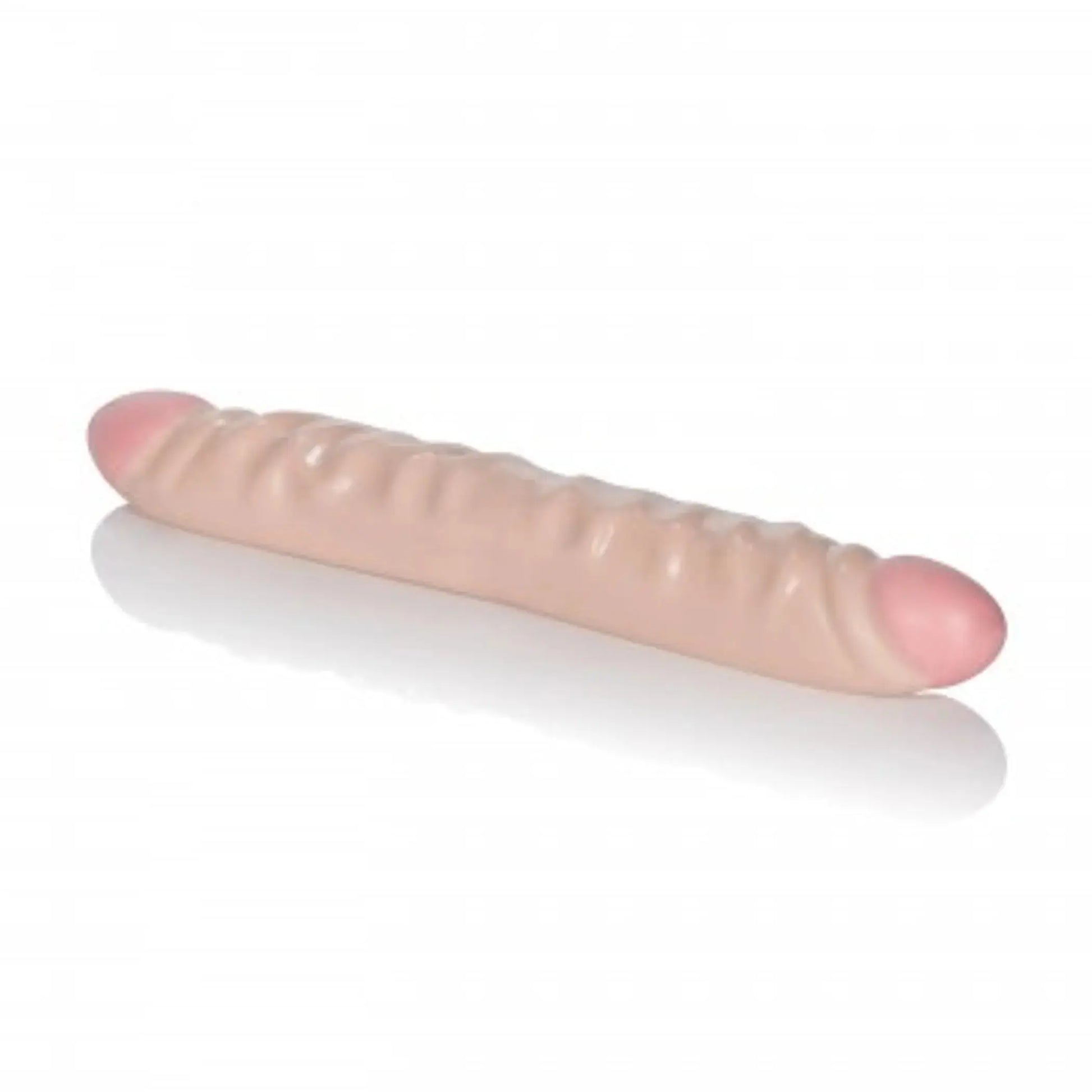 IVORY DUO-12IN DOUBLE DONG VEINED California Exotic Novelties