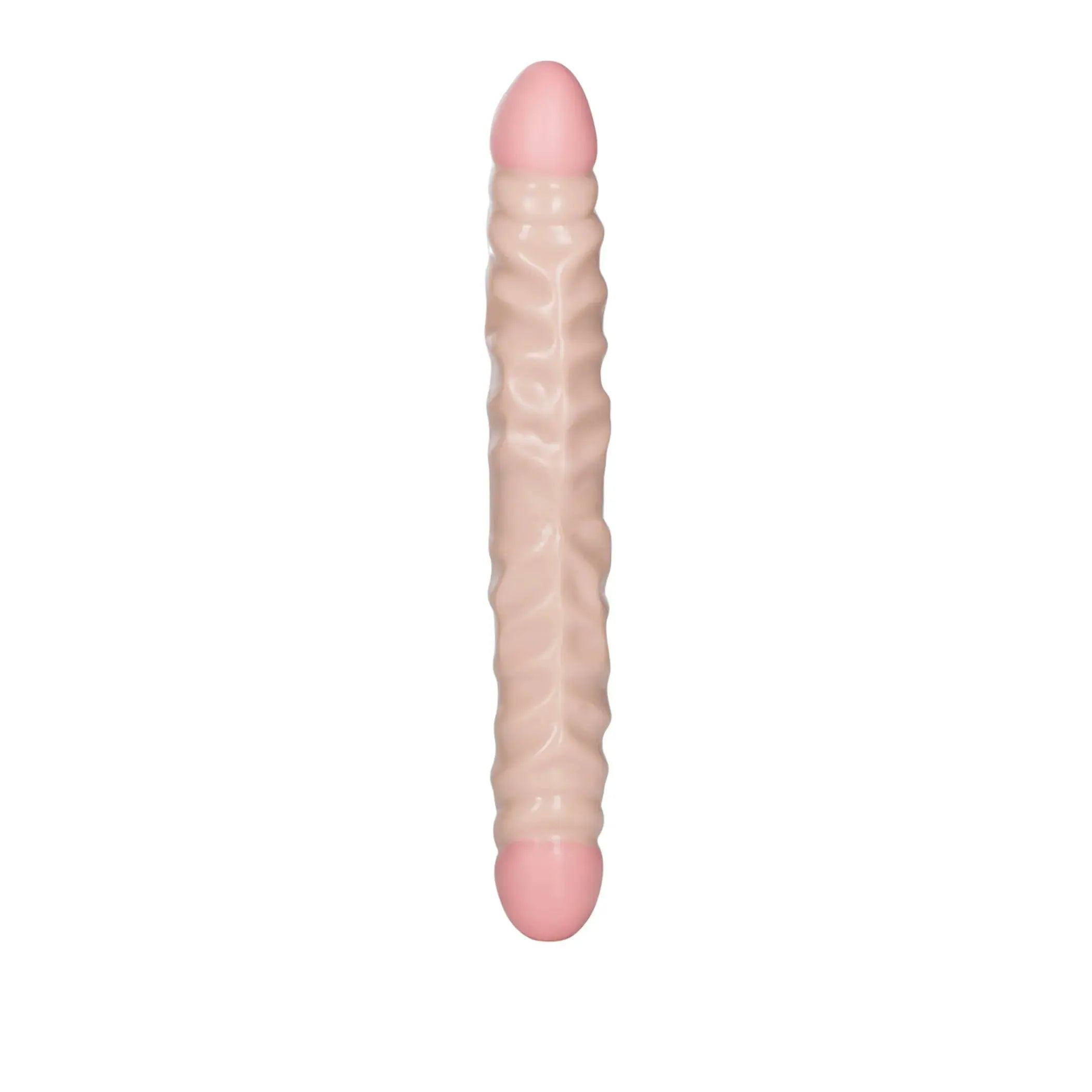 IVORY DUO-12IN DOUBLE DONG VEINED California Exotic Novelties