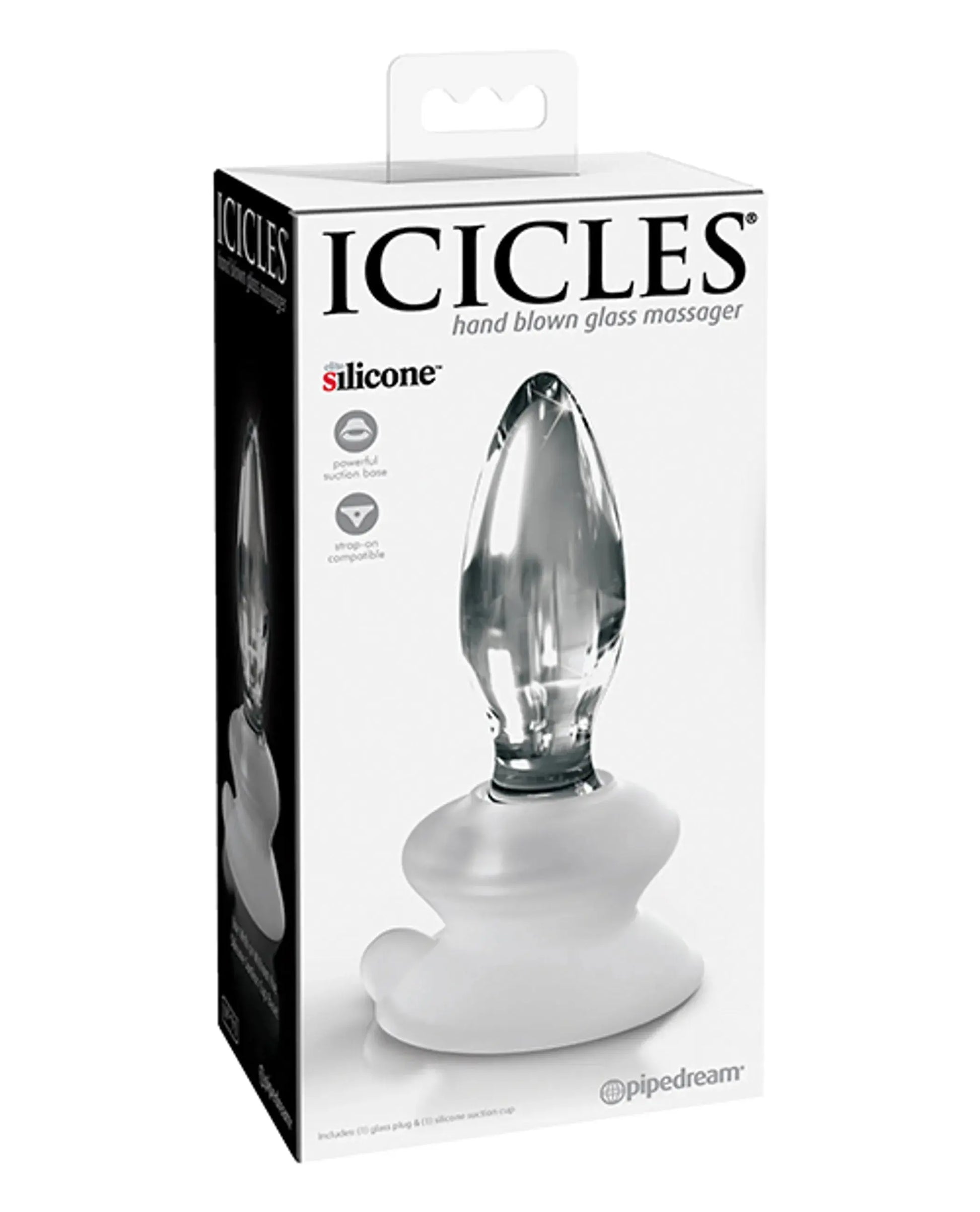 Icicles No. 91 Glass Plug with Suction Base Pipedream Products