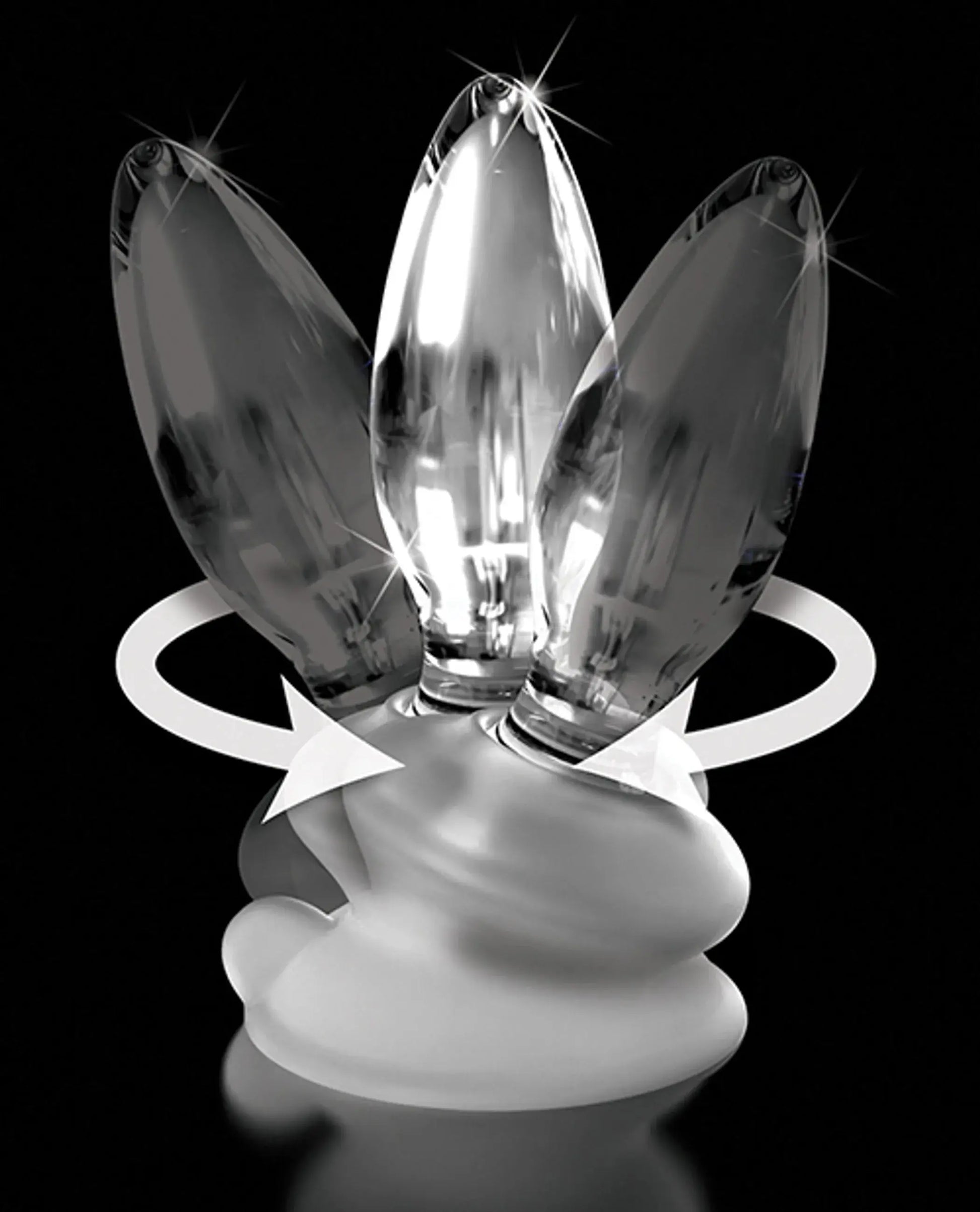 Icicles No. 91 Glass Plug with Suction Base Pipedream Products
