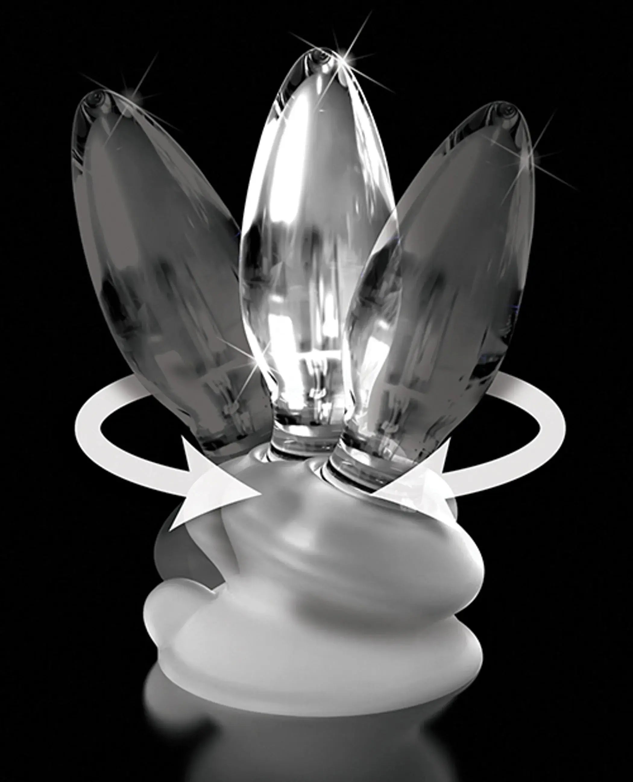 Icicles No. 91 Glass Plug with Suction Base Pipedream Products