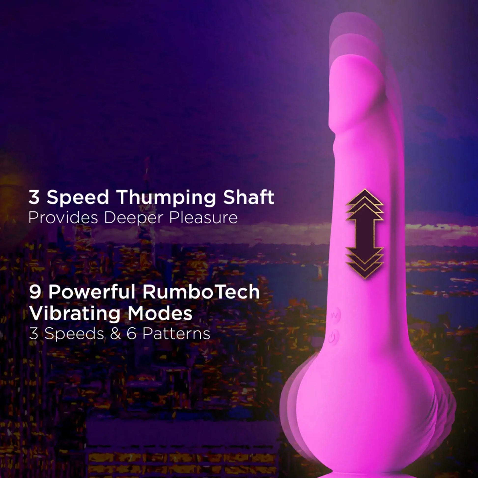 Impressions New York Gyroquake Dildo Purple Blush Novelties