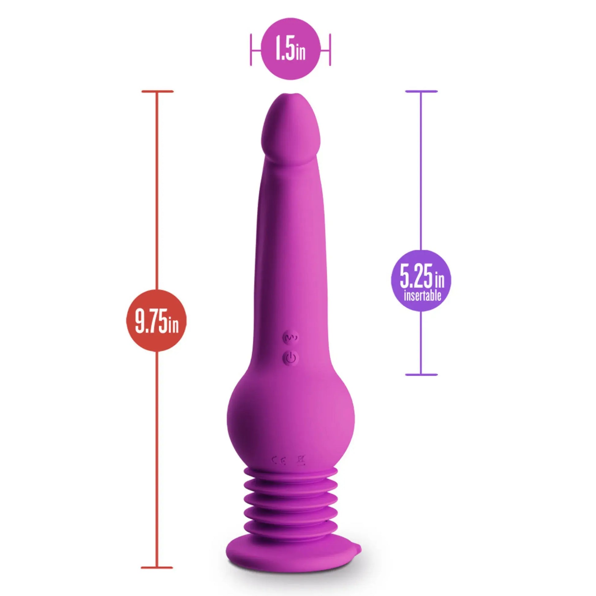Impressions New York Gyroquake Dildo Purple Blush Novelties