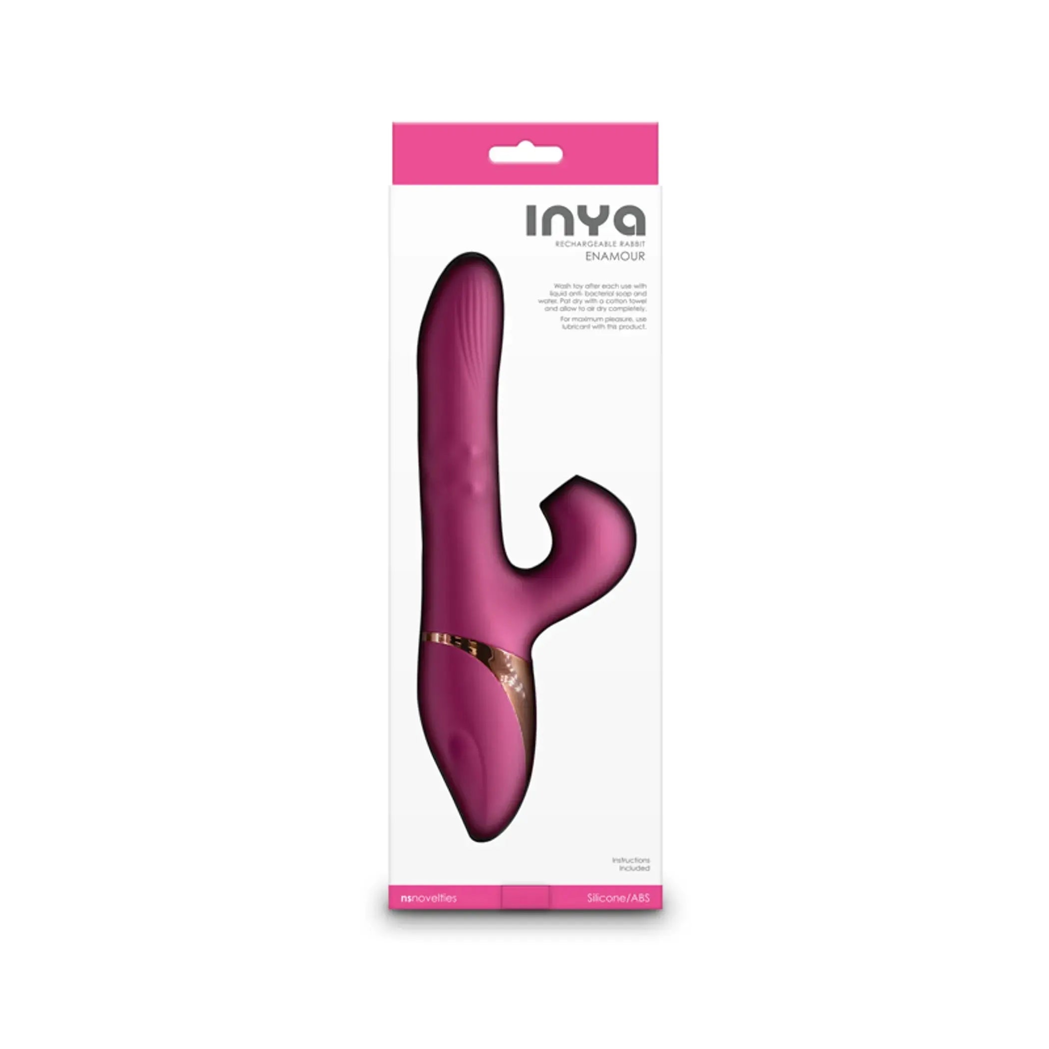 Inya Enamour Pink Rabbit Vibrator NS Novelties
