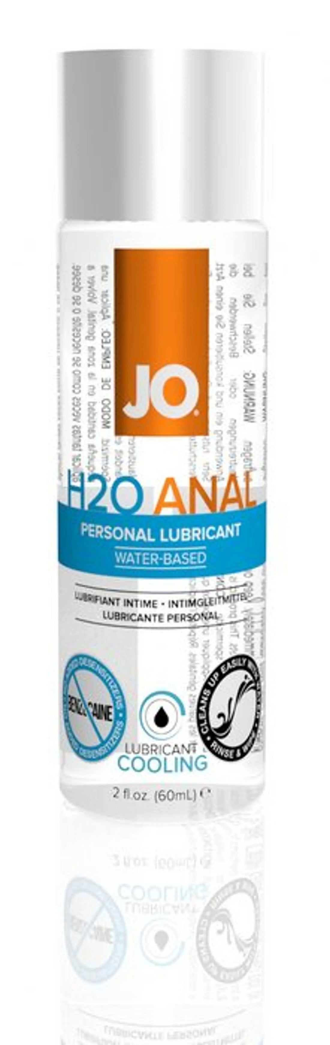 JO Cool H2O Anal Lubricant 2 oz System JO