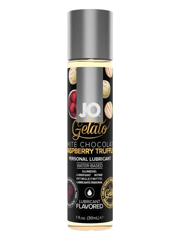 JO Gelato White Chocolate Raspberry Truffle Water-Based Lube 1 oz System JO
