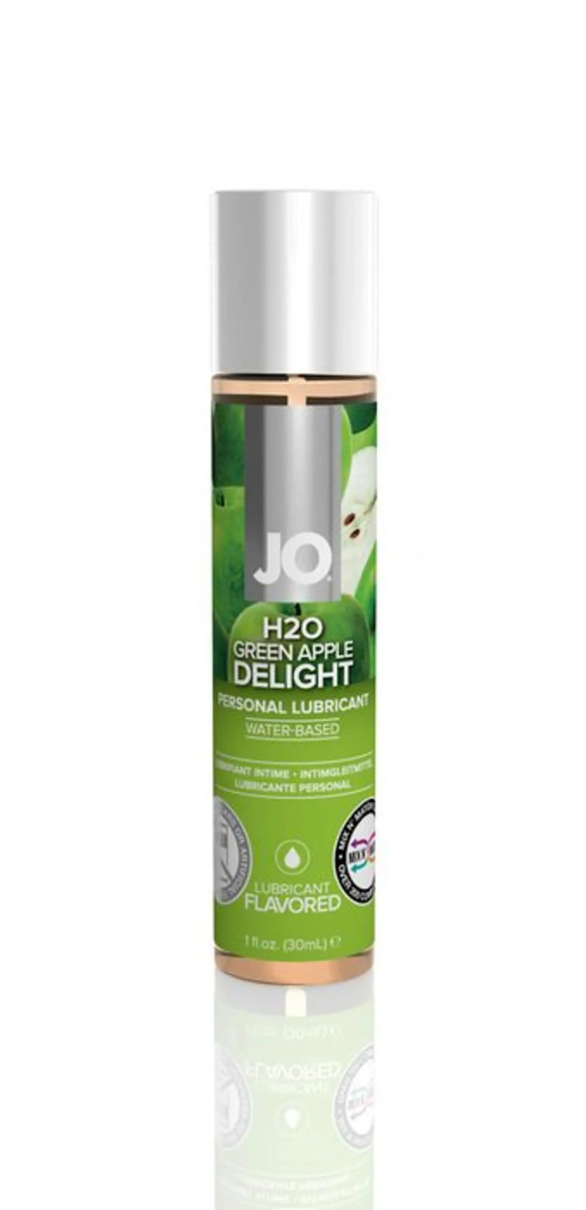 JO Green Apple H2O Flavored Lubricant 1oz System JO