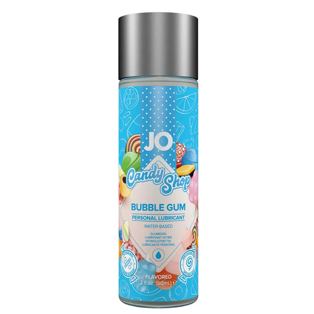 JO H2O Candy Shop Bubblegum Lubricant 2 oz System JO