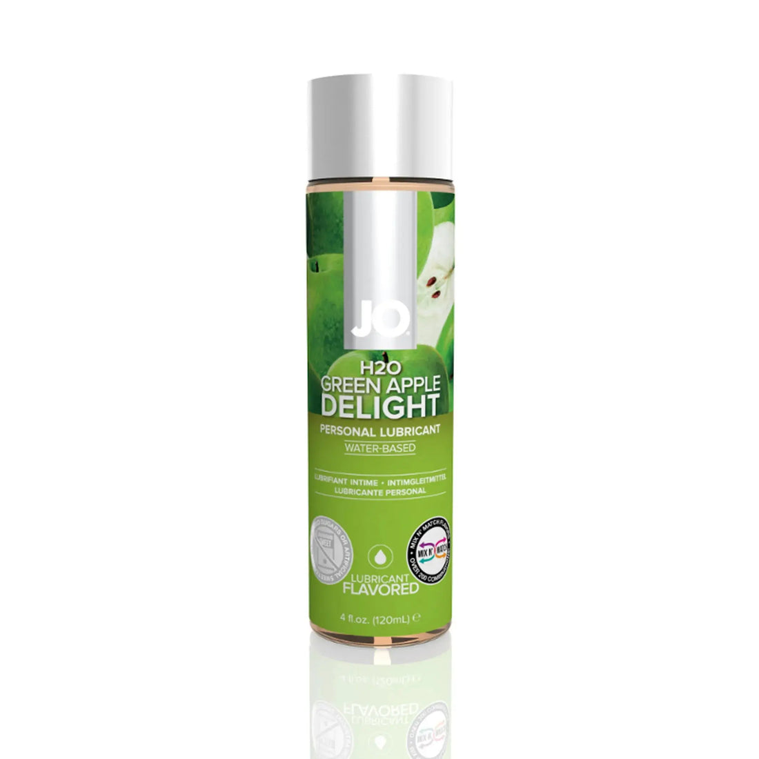JO H2O Green Apple Flavored Lubricant 4 oz System JO