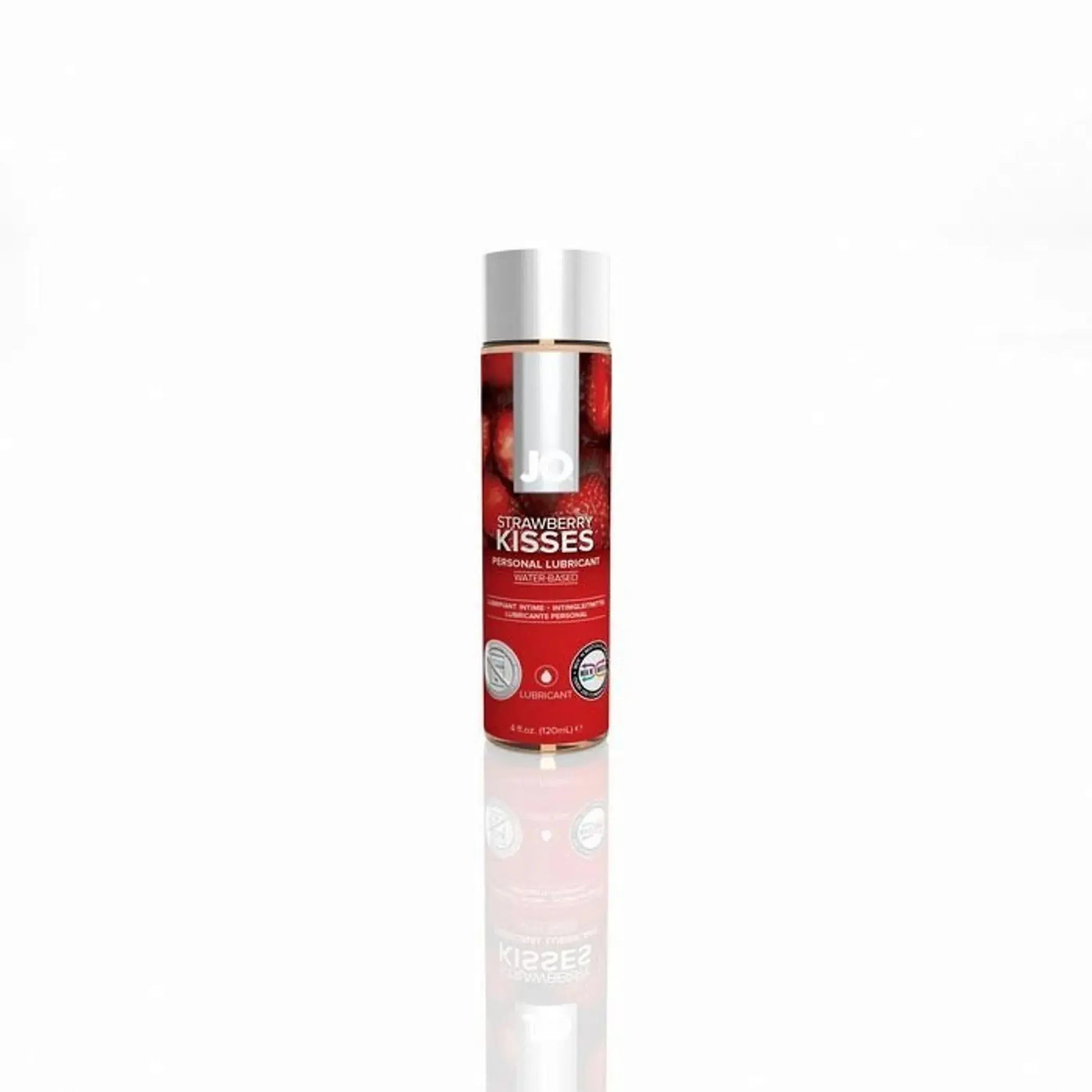 JO H2O Strawberry Kiss Flavored Lube 4 oz System JO
