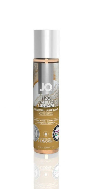 JO H2O Vanilla Cream Flavored Lubricant 1oz System JO