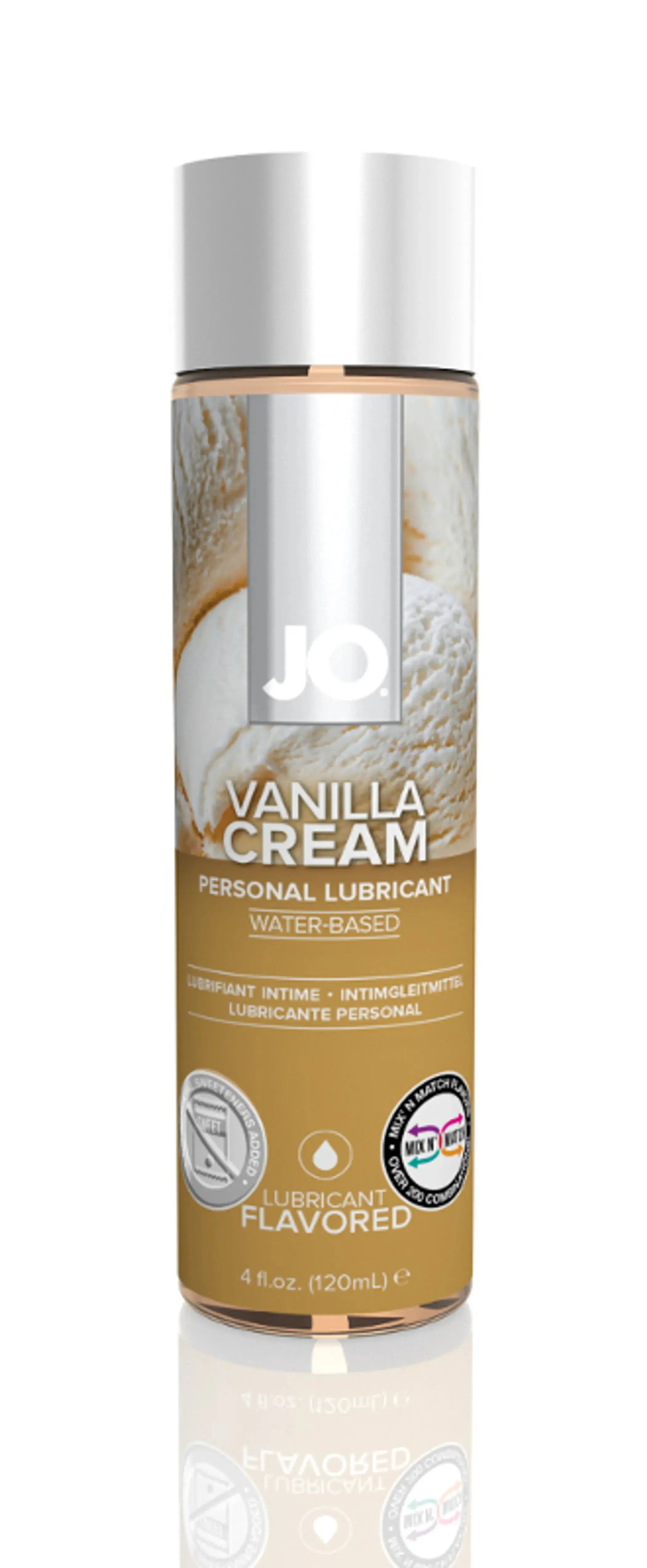 JO H2O Vanilla Cream Flavored Lubricant 4 oz System JO