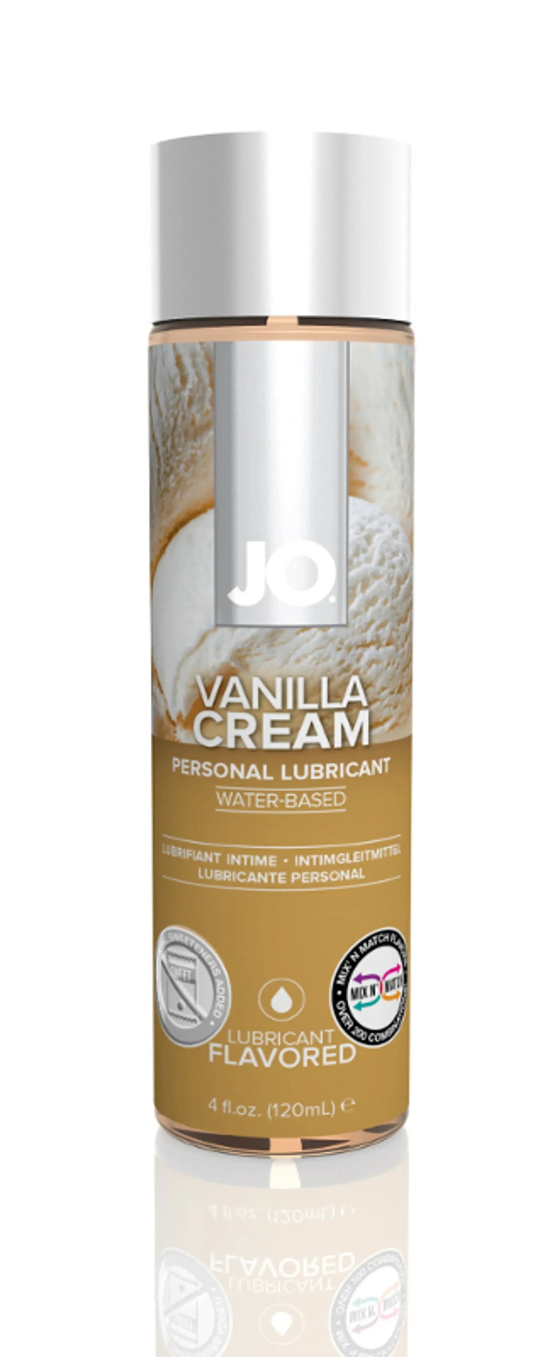 JO H2O Vanilla Cream Flavored Lubricant 4 oz System JO