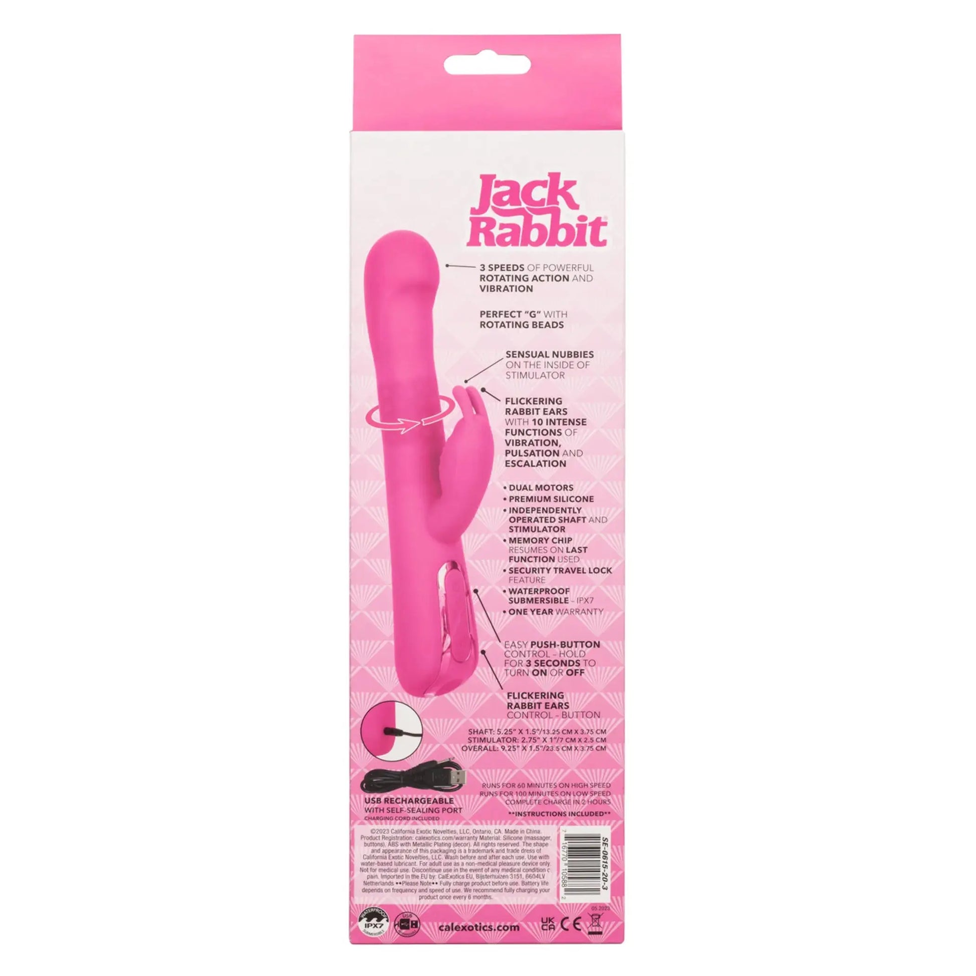 Jack Rabbit Elite Beaded G Rabbit California Exotic Novelties